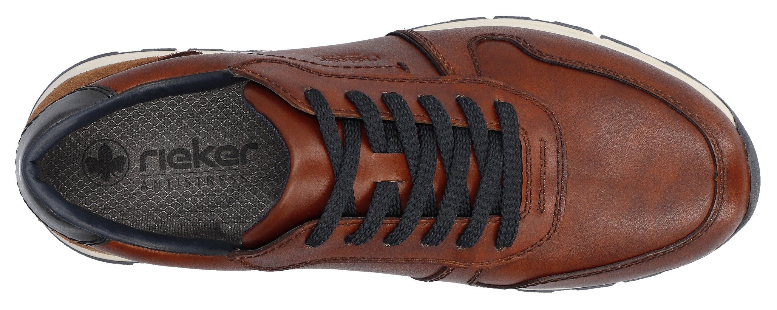 Rieker Sneakers met memocup binnenzool, vrijetijdsschoen, lage schoen, veterschoen