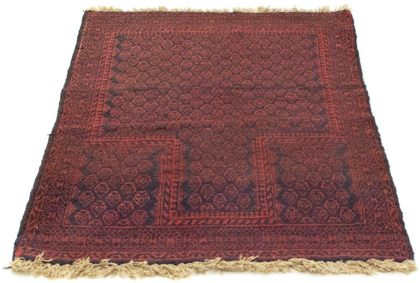 morgenland Wollen kleed Belutsch vloerkleed met de hand geknoopt bruin handgeknoopt