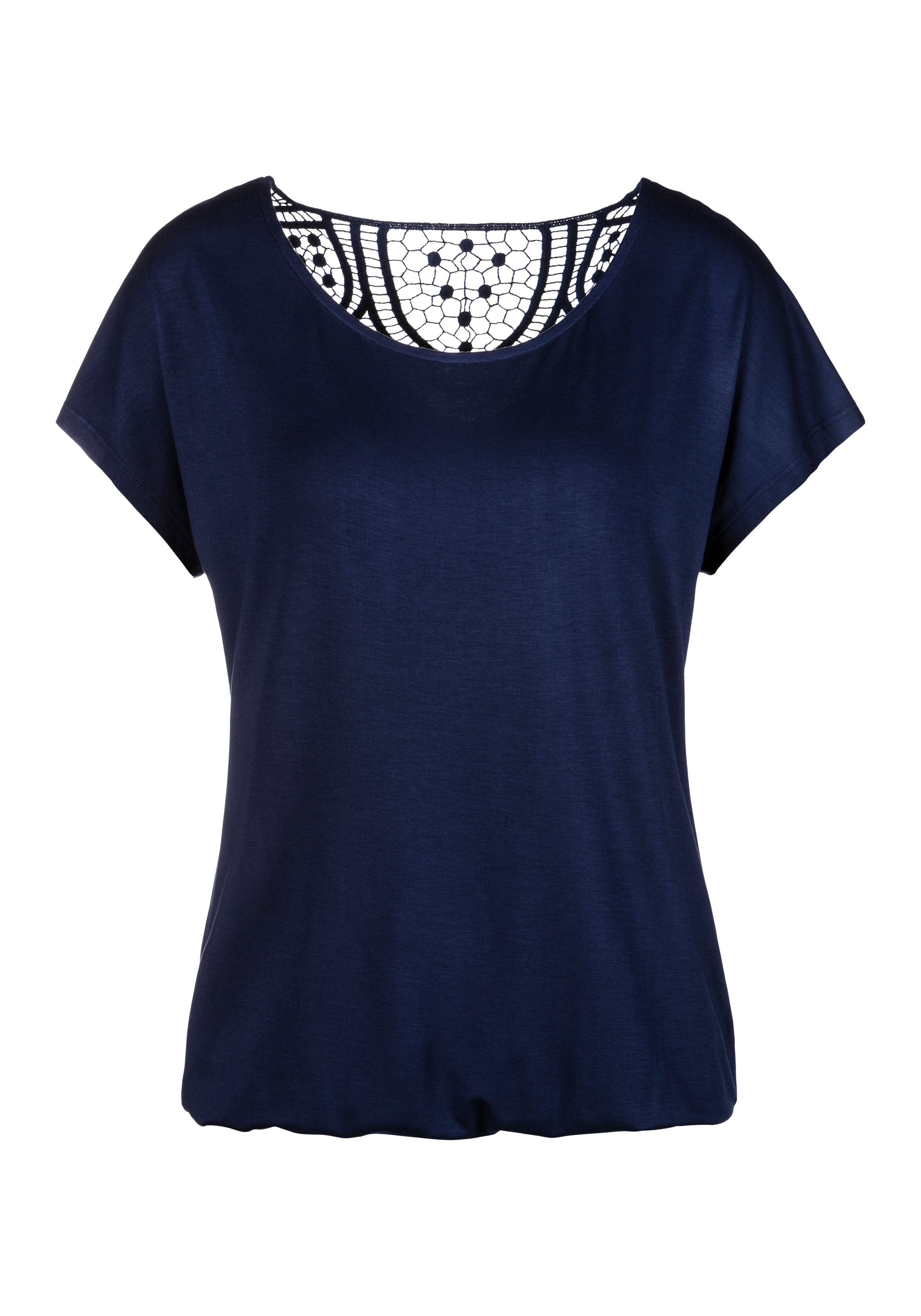 Vivance Shirt met korte mouwen Met haakwerk aan de achterkant (Set van 2)