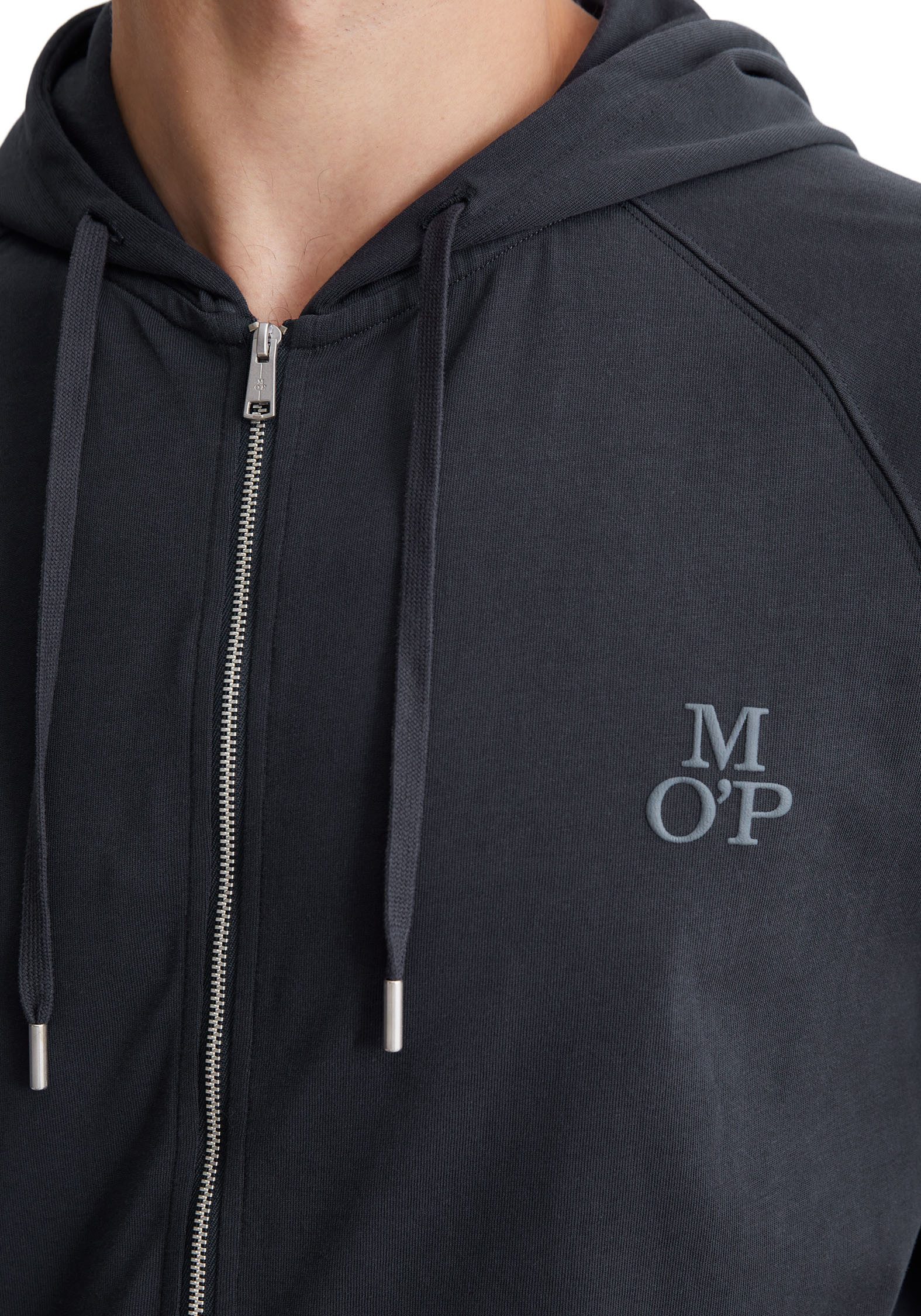 Marc O'Polo Sweatvest Heavy-jersey met stijlvolle logoprint