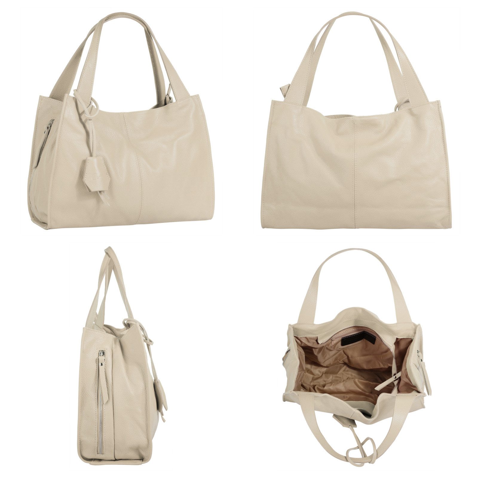 Cluty Shopper echt leer, made in italy