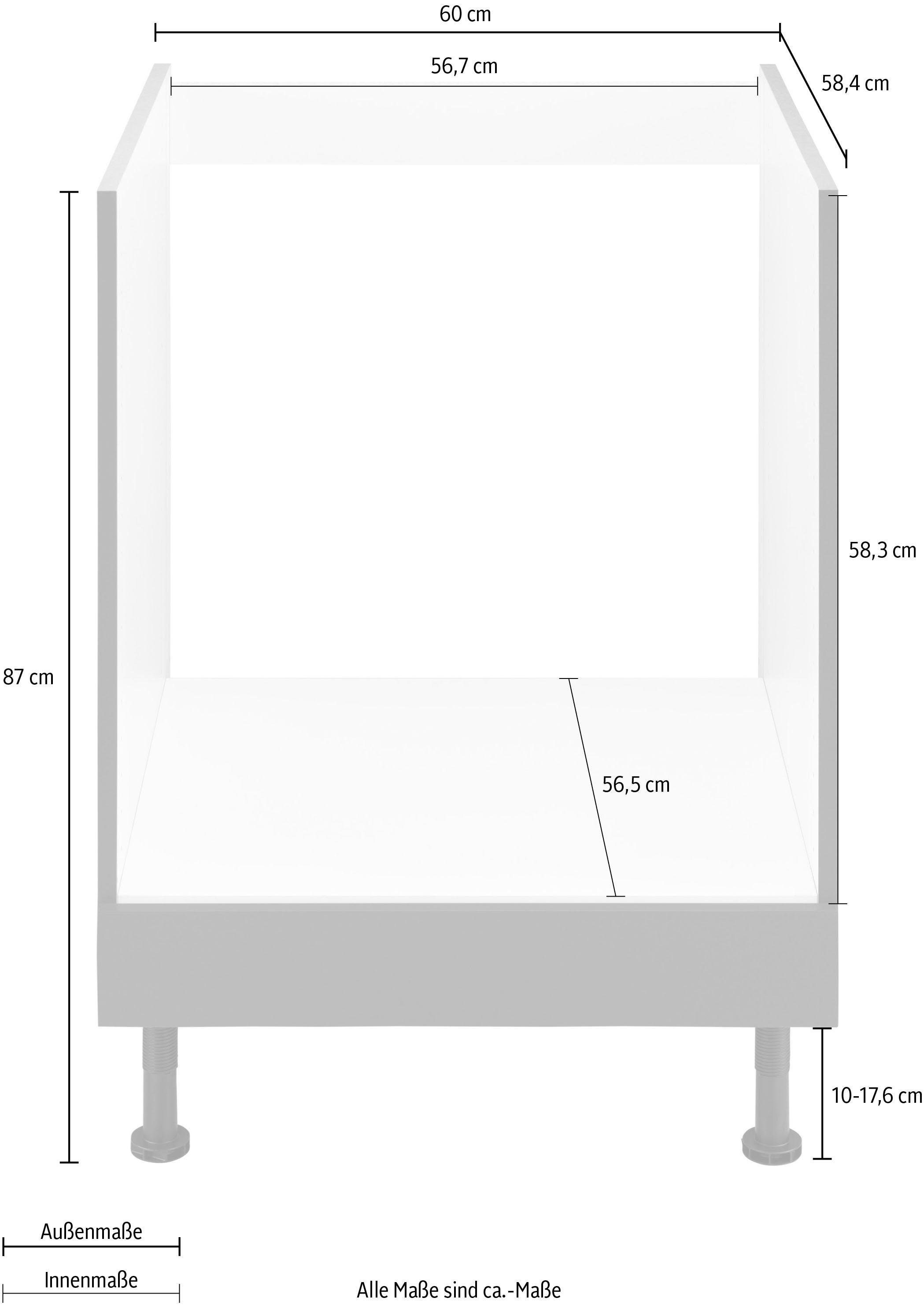 OPTIFIT Ombouwkast voor oven Parma Breedte 60 cm