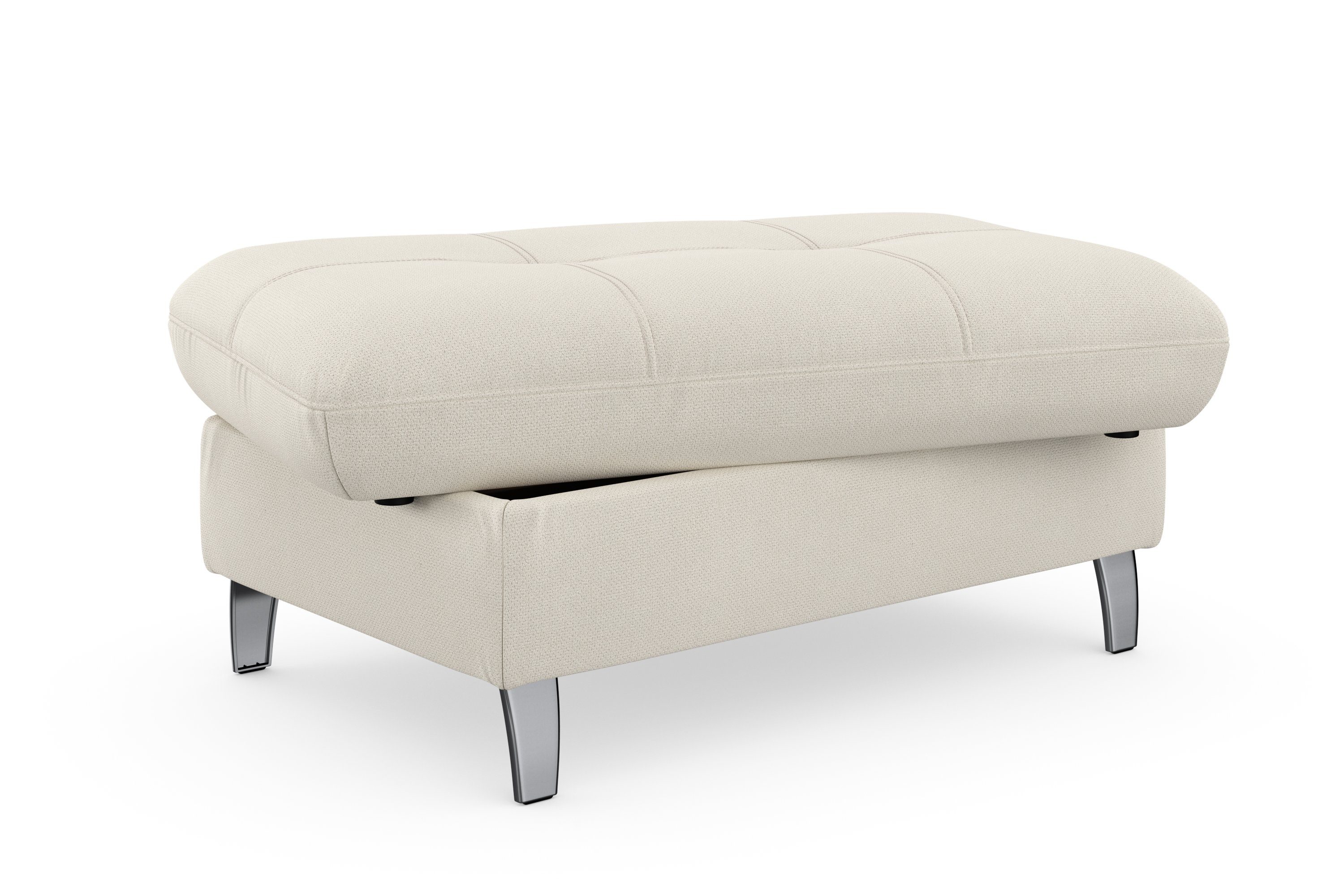 sit&more Hocker met bergruimte Maggiore met bergruimte en moderne metalen poten
