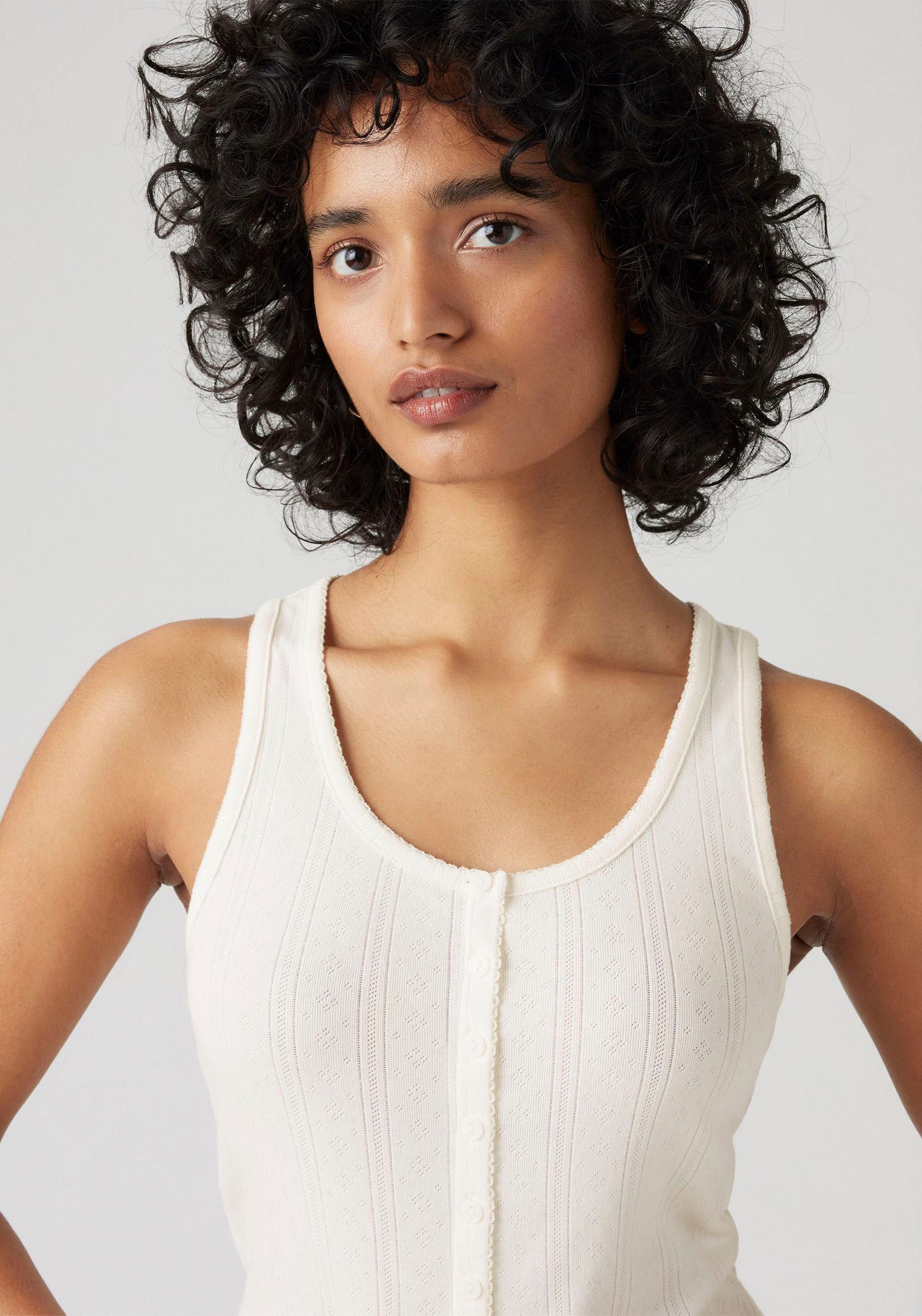 Levi's® Tanktop met knoopsluiting