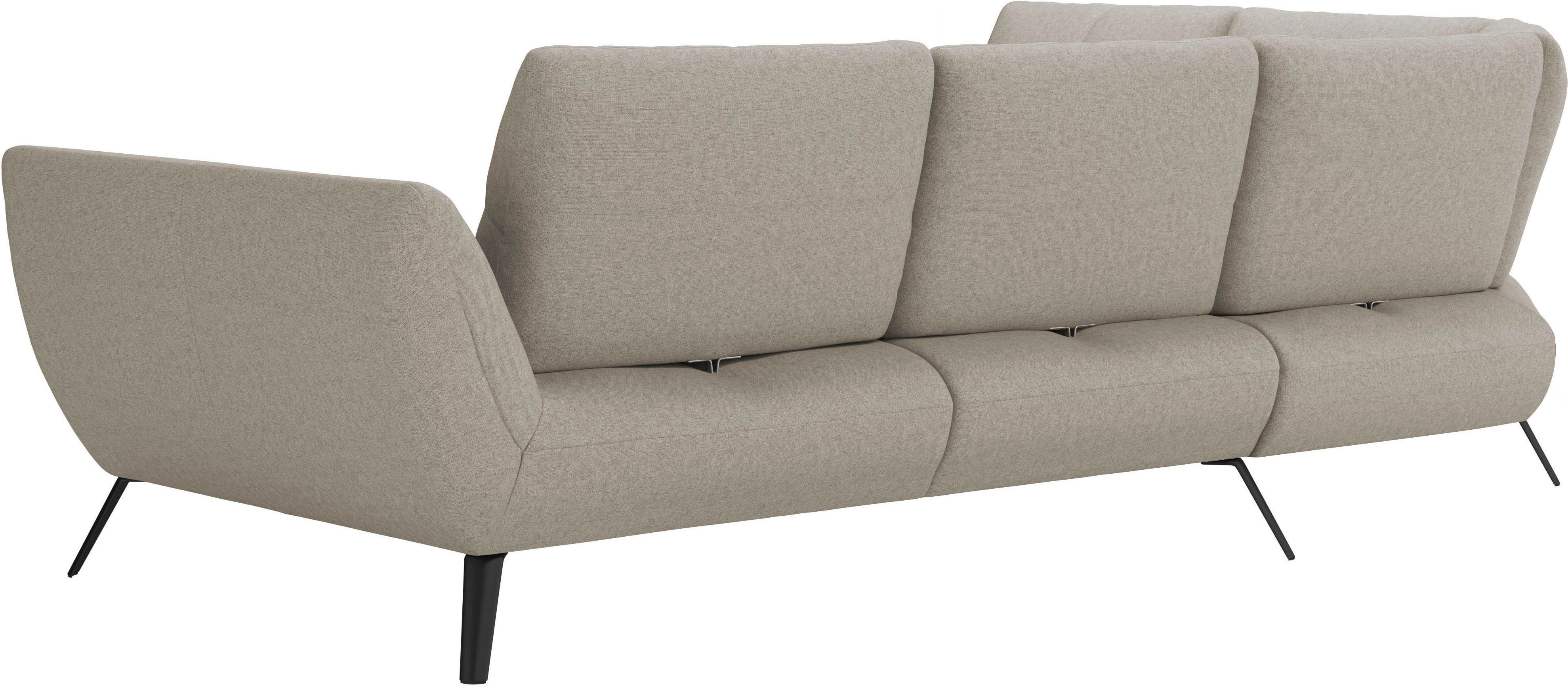Places of Style Hoekbank Mikado L-vorm incl. zitdiepteverstelling en armleuningverstelling