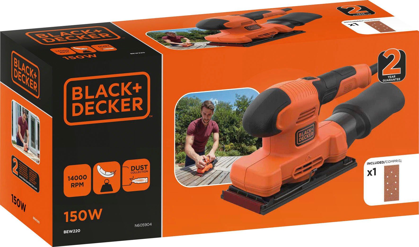 Black + Decker Vlakschuurmachine BEW220