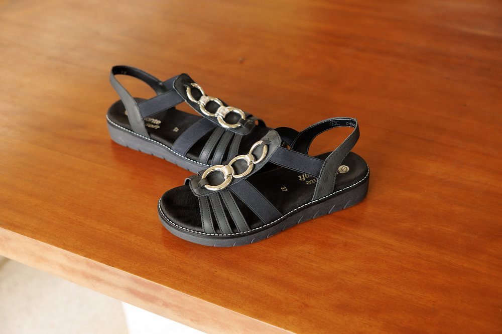 Remonte Sandalen zomerschoen, sandaal, sleehak, met praktische elastieken