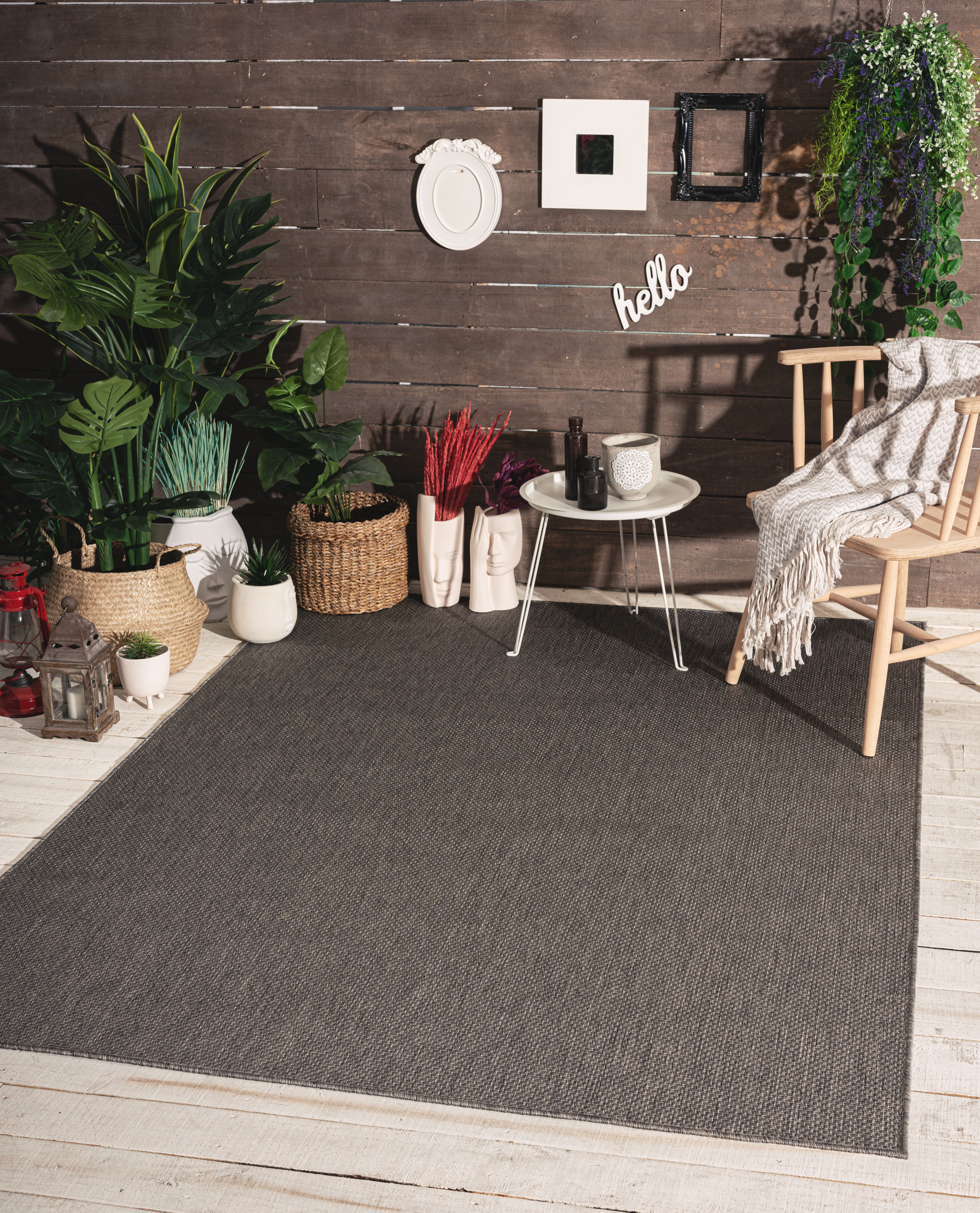my home Vloerkleed Saylor Geschikt voor binnen en buiten, sisal-look, weerbestendig & uv-bestendig