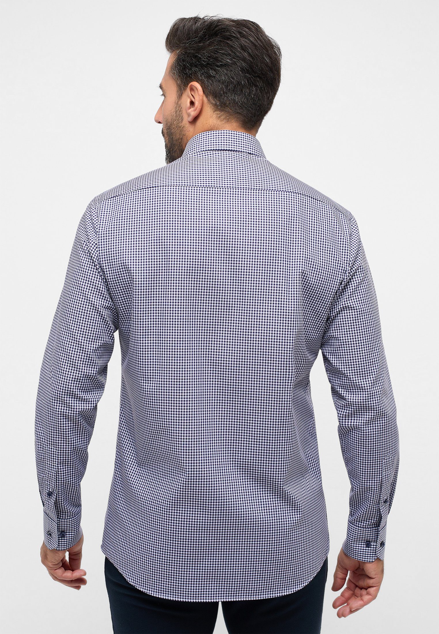Eterna Overhemd met lange mouwen MODERN FIT NON IRON (strijkvrij)