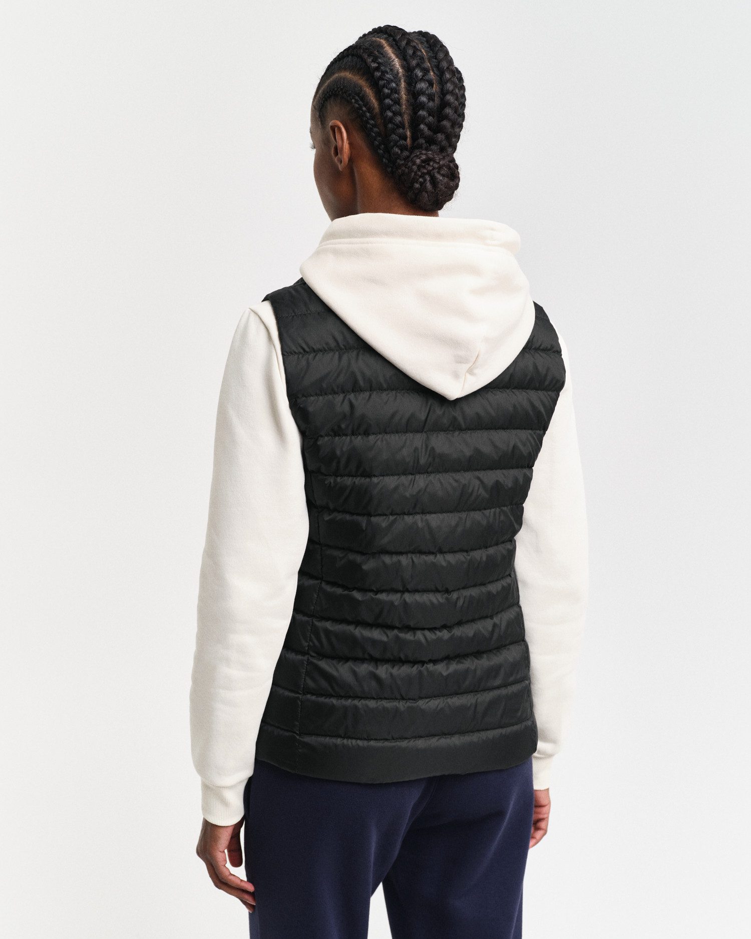 Gant Bodywarmer LIGHT DOWN VEST met logoprint op borsthoogte