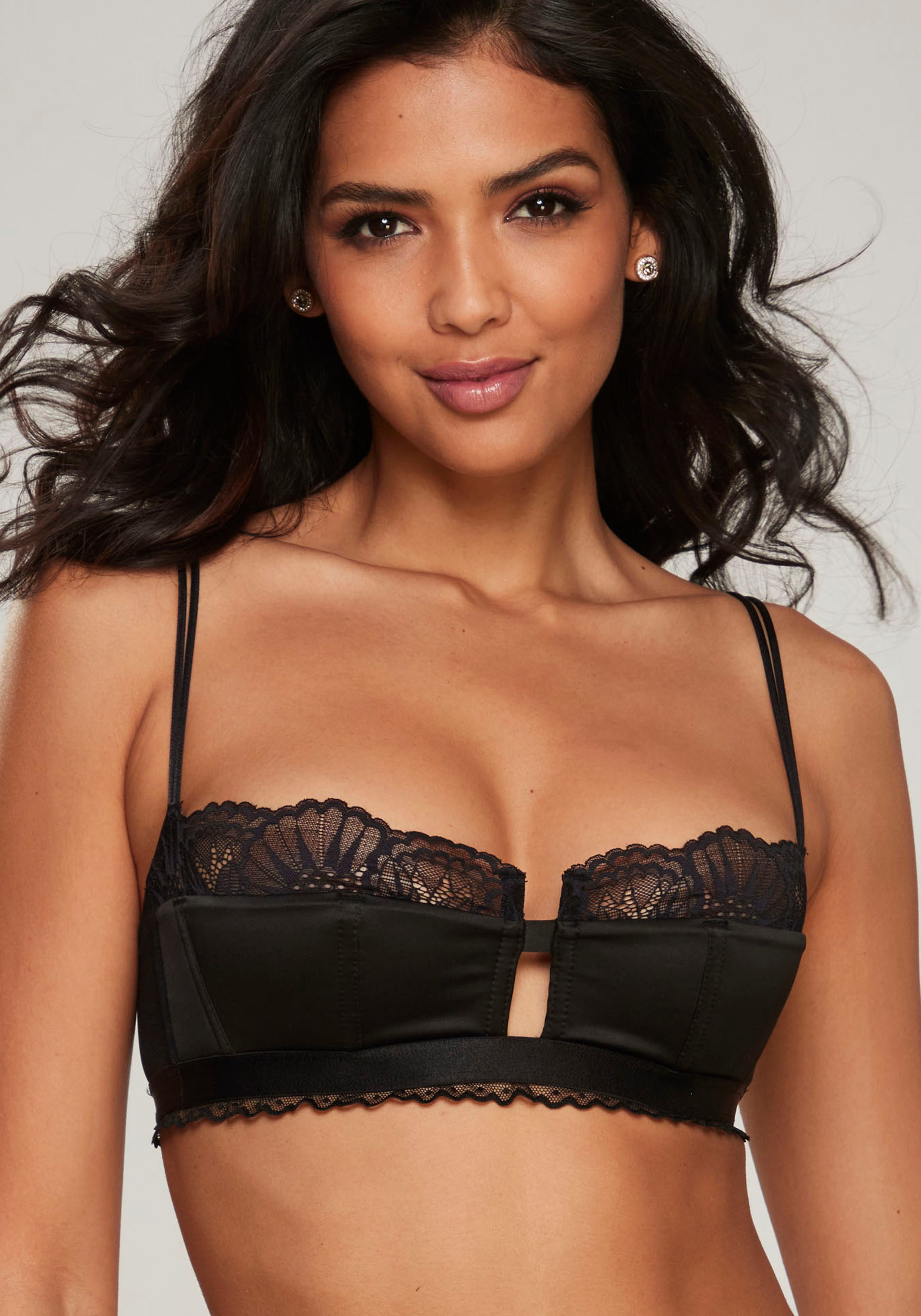 petite fleur gold Balconette-bh van luxe satijnmateriaal met mooie kantafwerking, verleidelijke lingerie