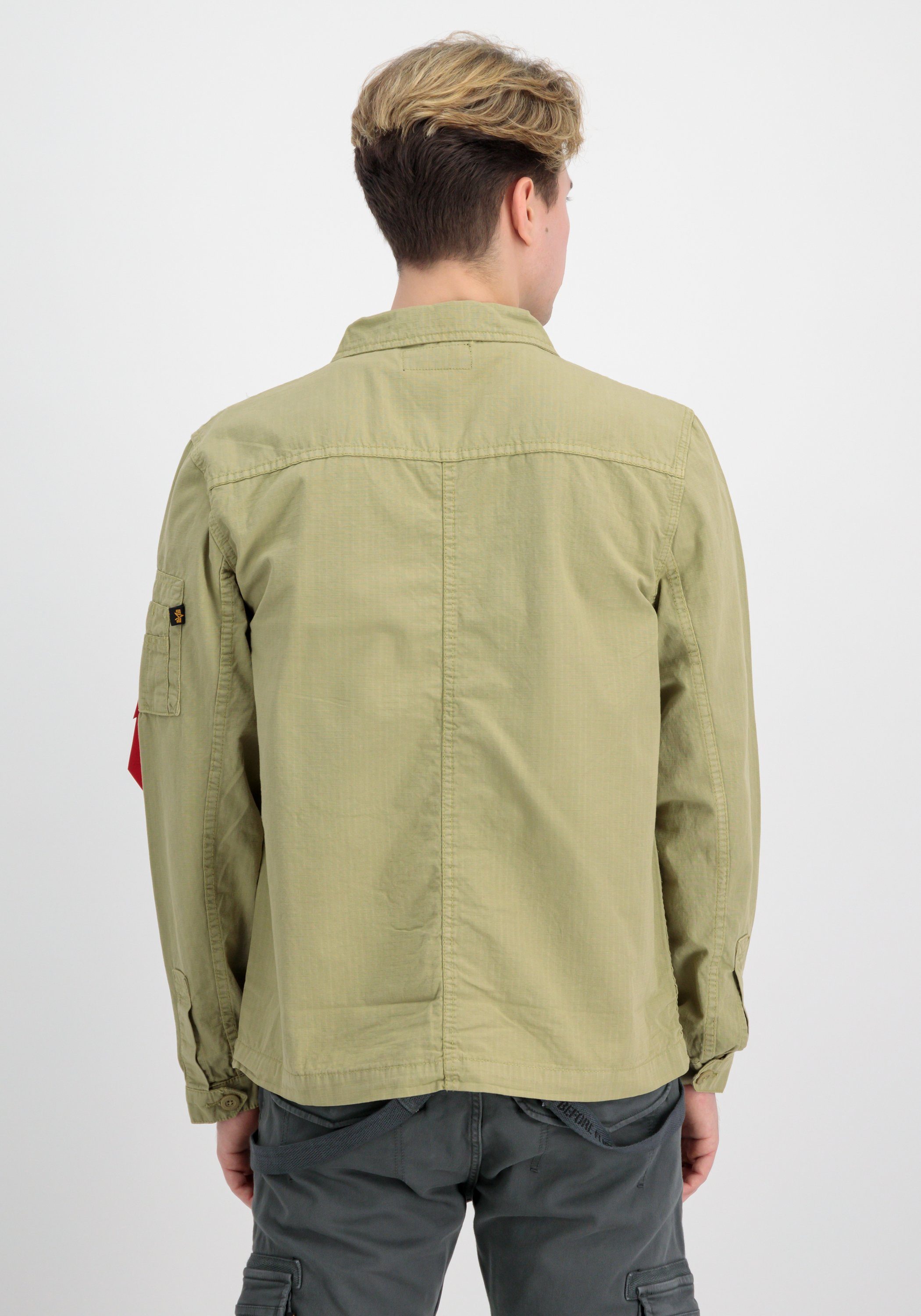 Alpha Industries Overhemdjasje Alpha Industries Men - Overshirts Ripstop Cargo Overshirt heren jassen maat L groen