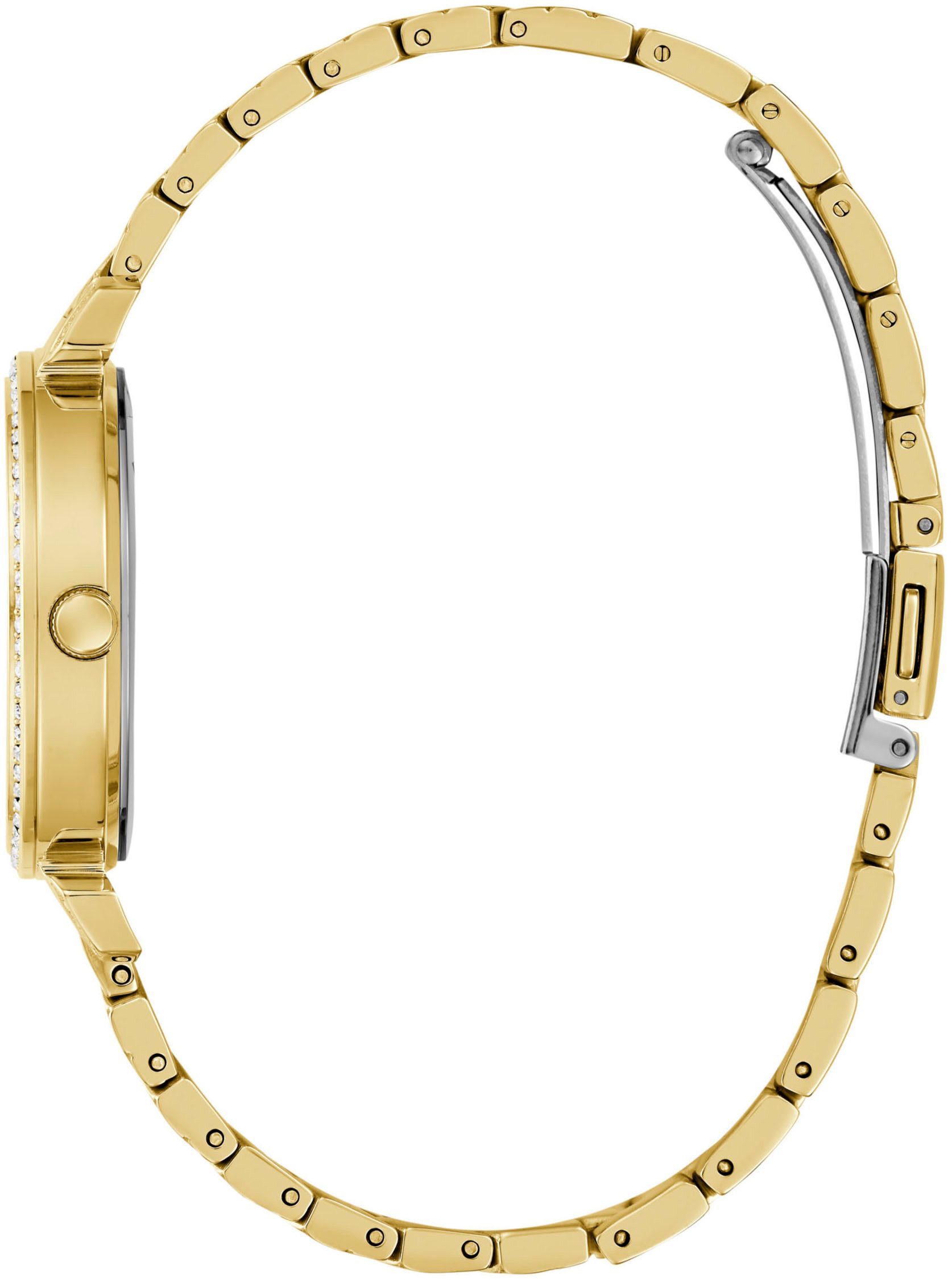 Guess Kwartshorloge ENCHANTMENT Horloge, dameshorloge, kristallen, mineraalglas, stalen band