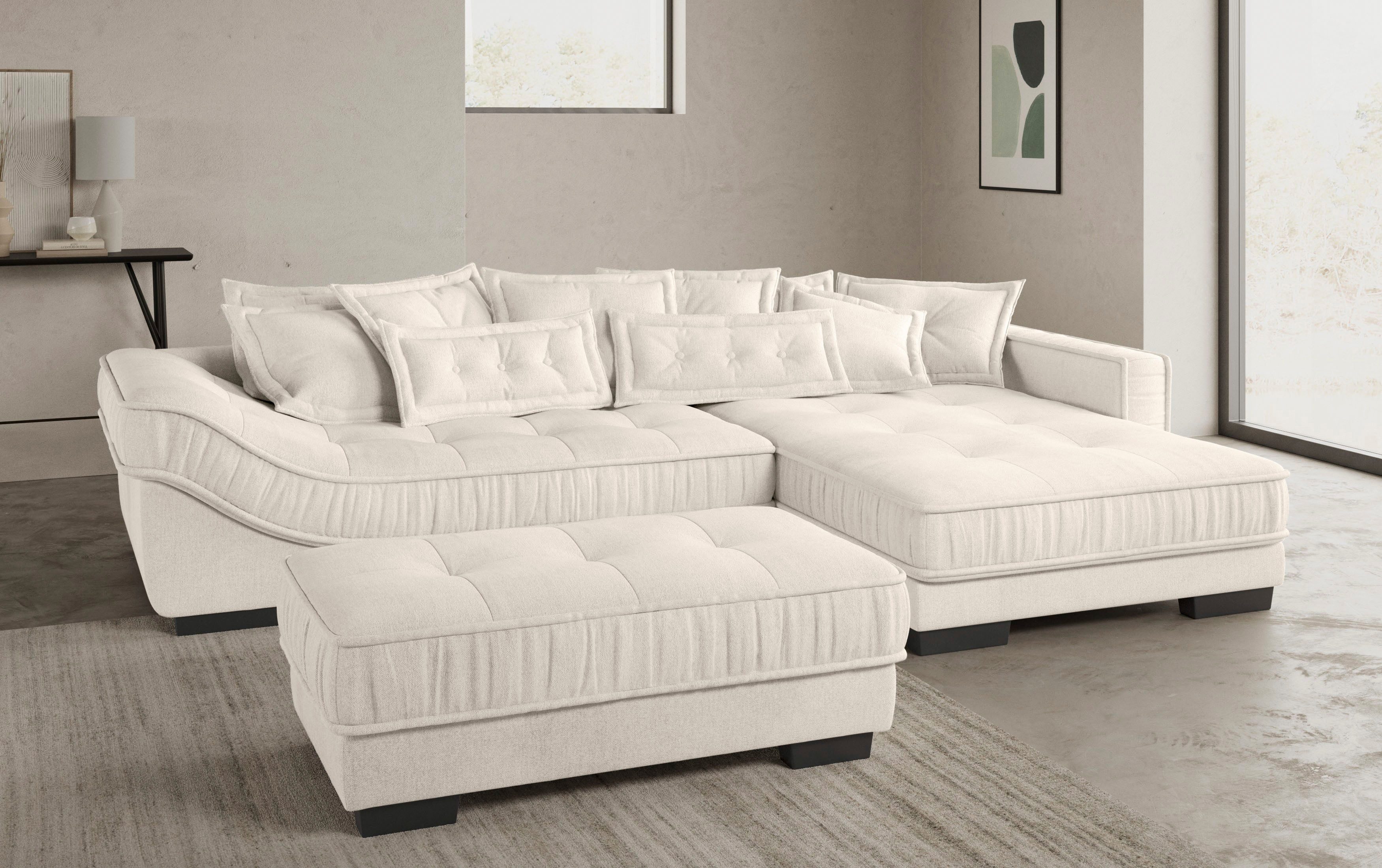 Mr. Couch Hoekbank Diwan II DuraFlex L-vorm DuraFlex koudschuim bekleding, tot 140 kg, 4 bekledingskwaliteiten
