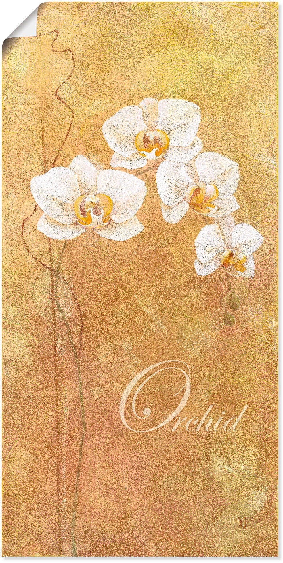 Artland Artprint Filigraan verwerkte orchidee in vele afmetingen & productsoorten - artprint van aluminium / artprint voor buiten, artprint op linnen, poster, muursticker / wandfol