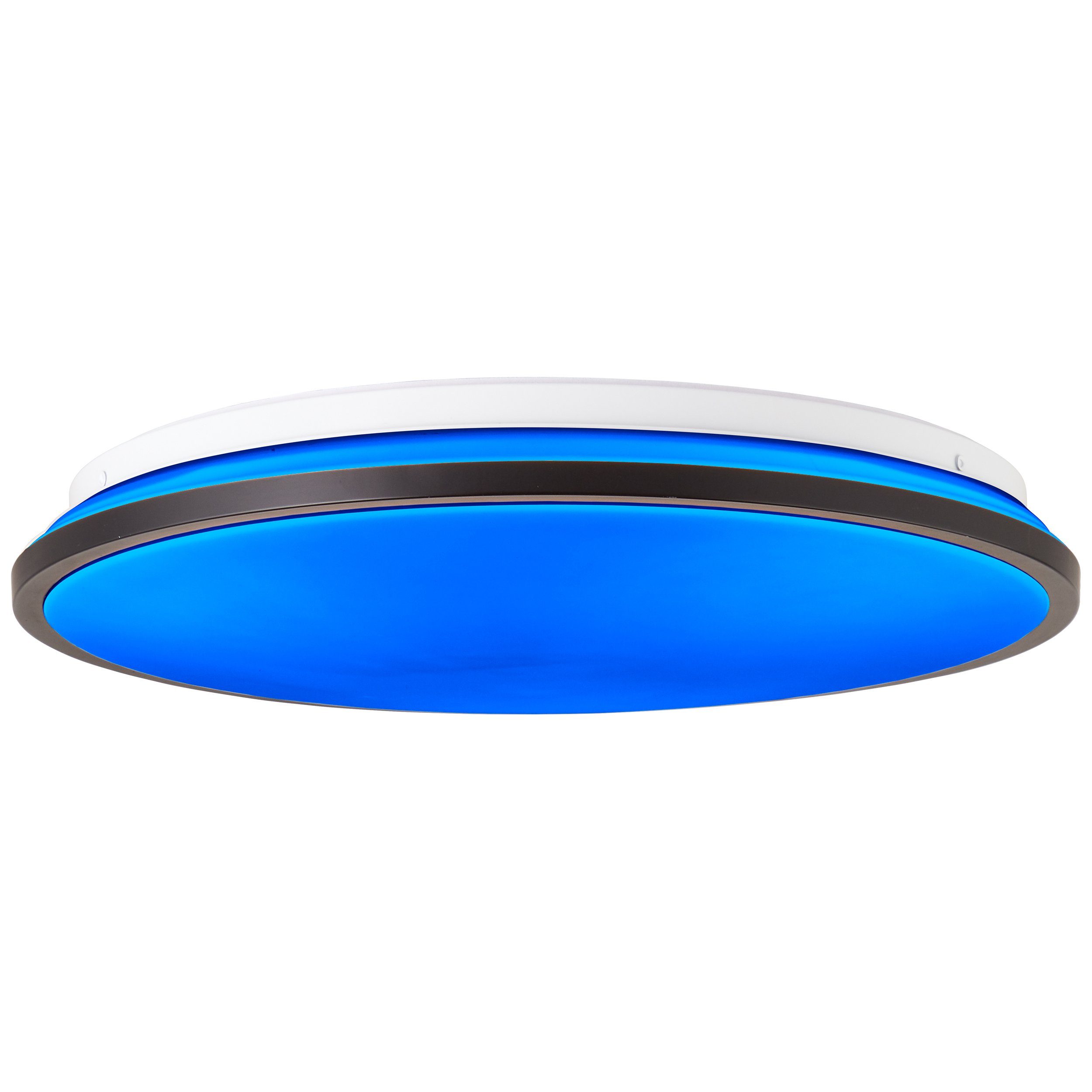 Brilliant Leuchten Led-plafondlamp Heida 2500 lm, ø 40 cm, metaal/kunststof, zwart