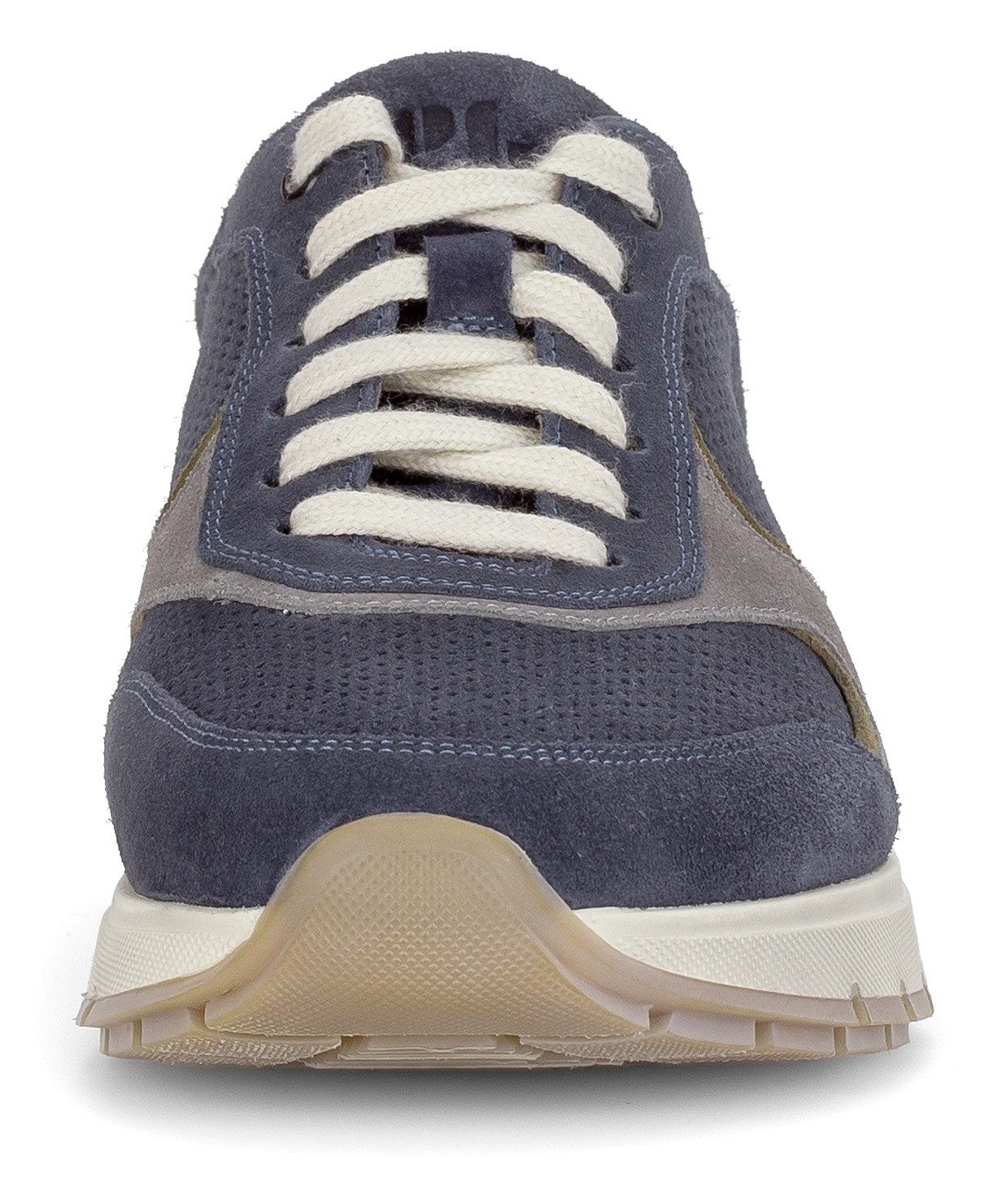 Pius Gabor Sneakers met sleehak , vrijetijdsschoen, lage schoen, veterschoen met contrastafwerkingen, g-breedte