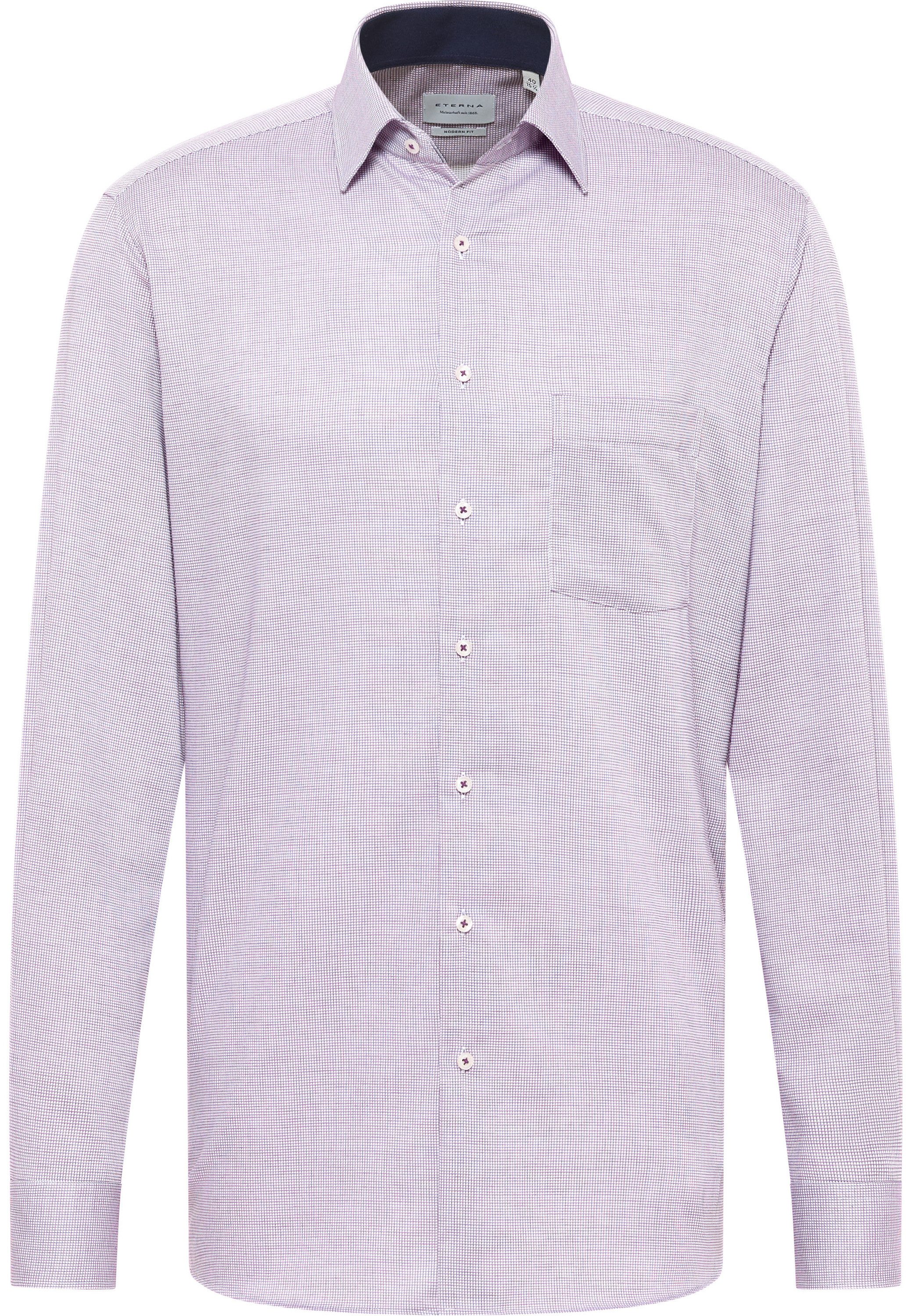 Eterna Overhemd met lange mouwen MODERN FIT NON IRON (strijkvrij)