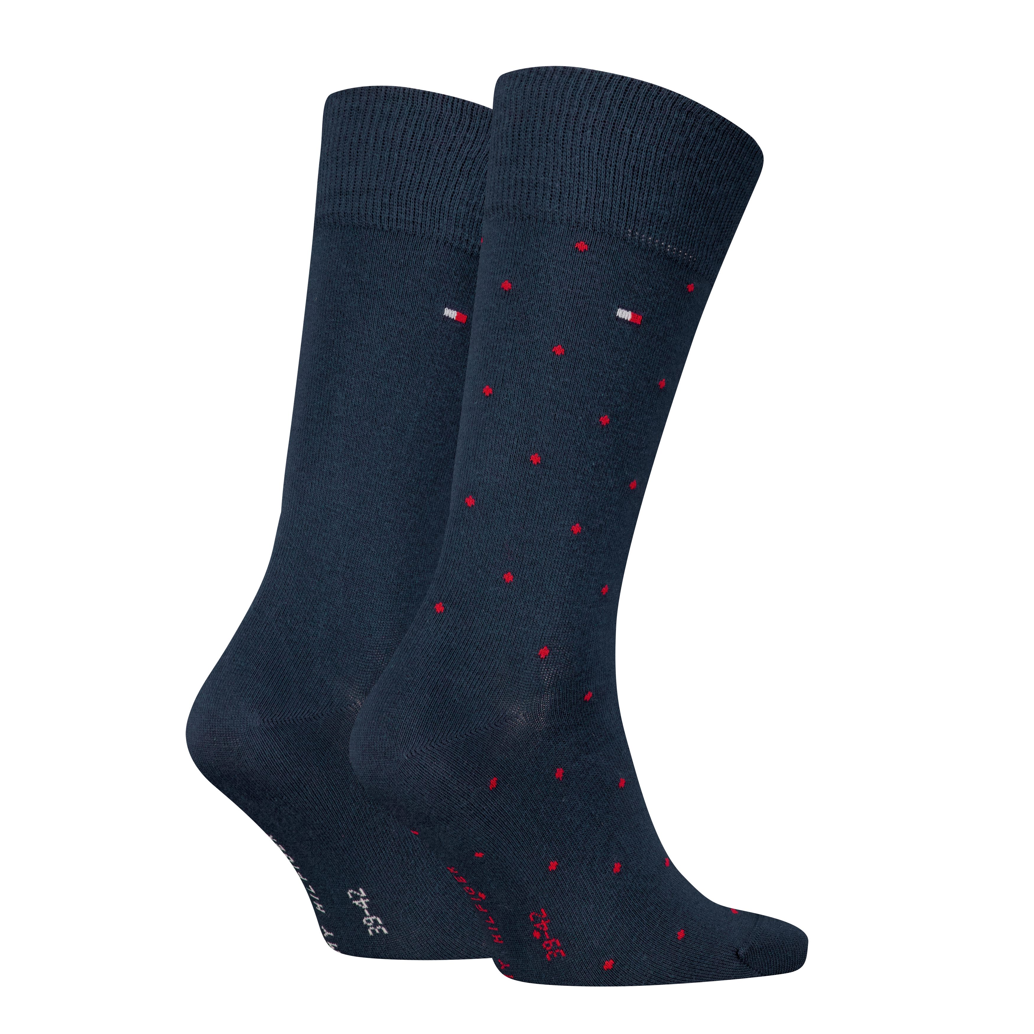 Tommy Hilfiger Sokken TH MEN SOCK 2P DOT met klassieke merkdruk (2 paar, 2 paar)