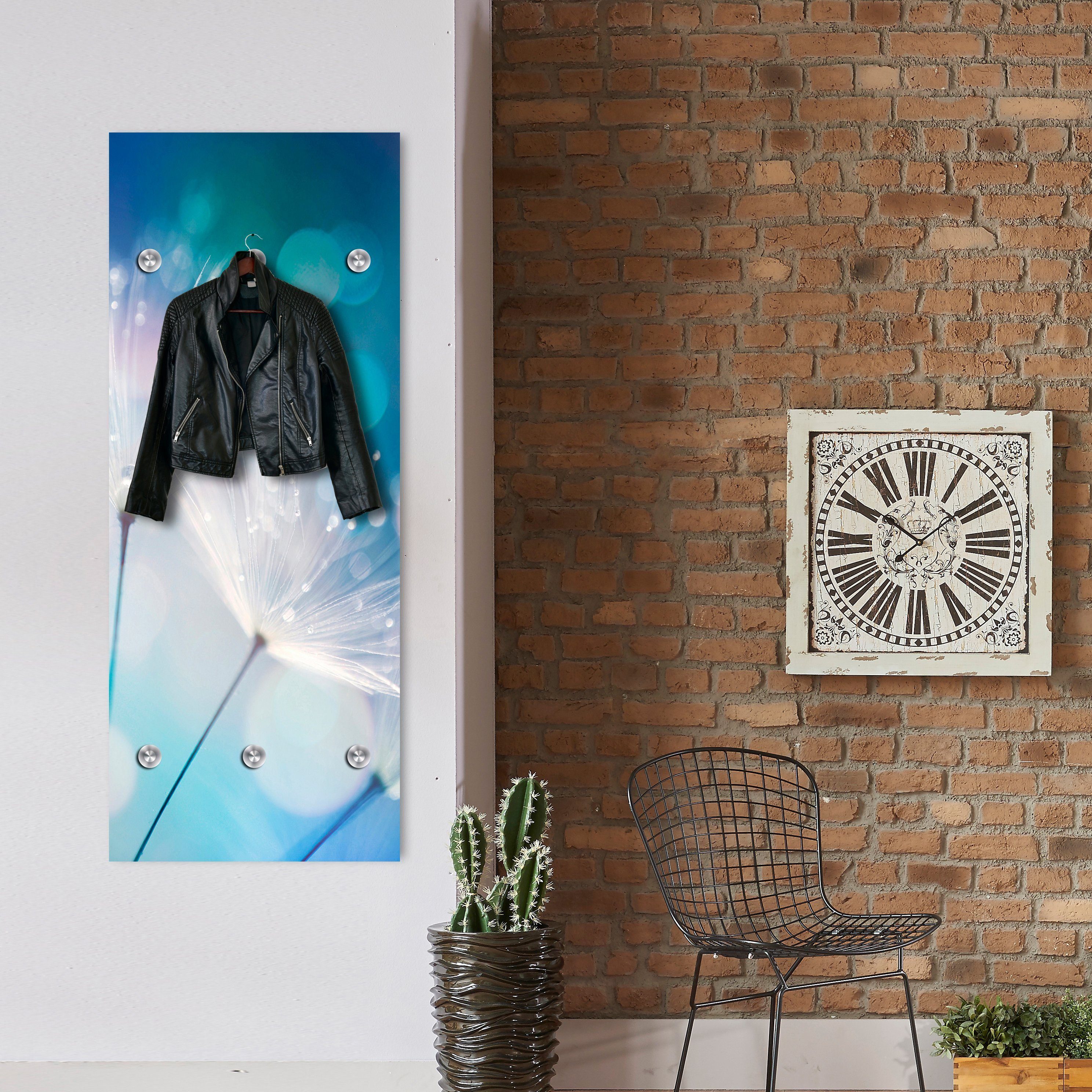 queence Kapstok Bloem met 6 haken, 50 x 120 cm