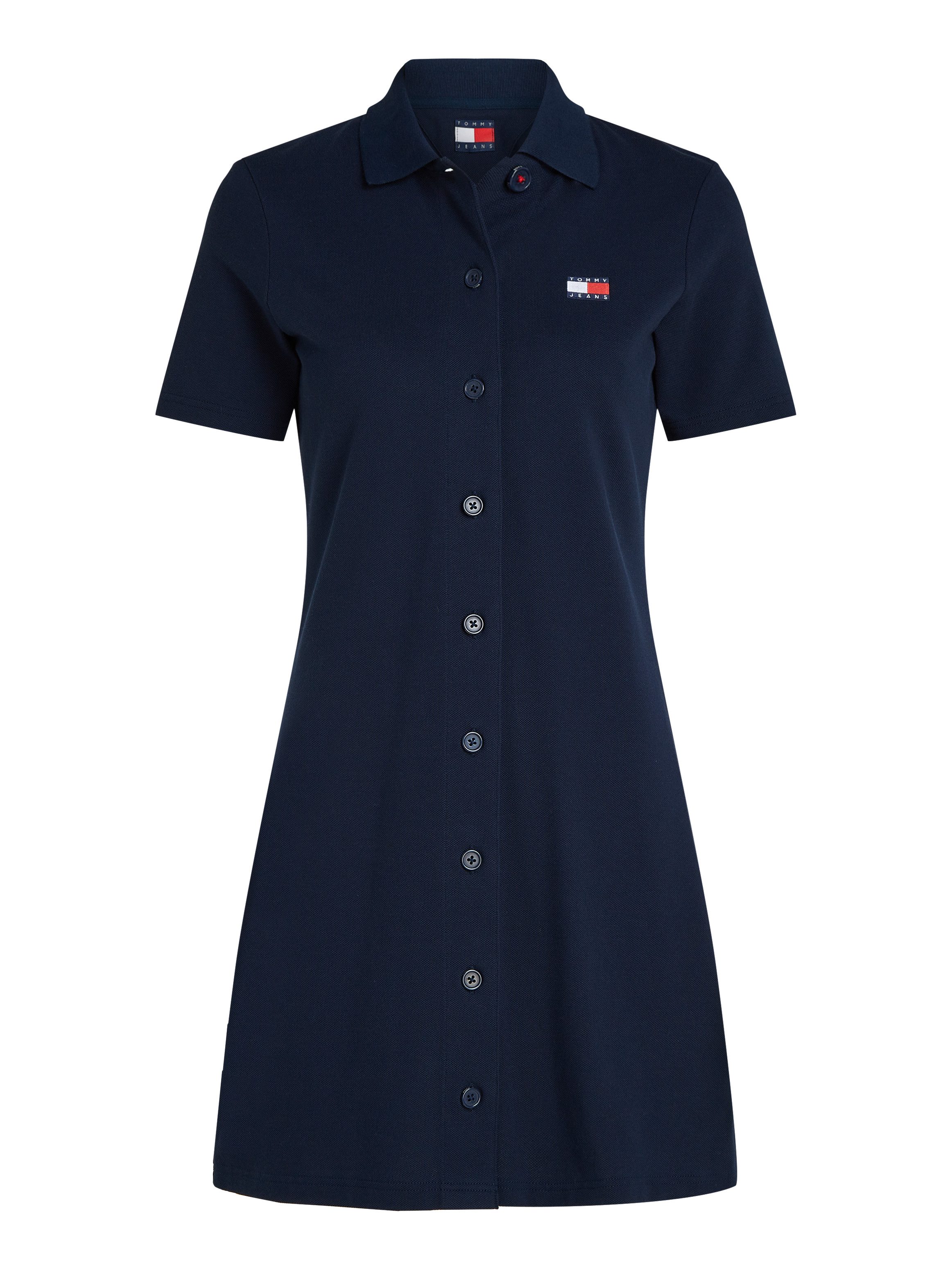 TOMMY JEANS Polojurk TJW BADGE PIQUE POLO DRESS