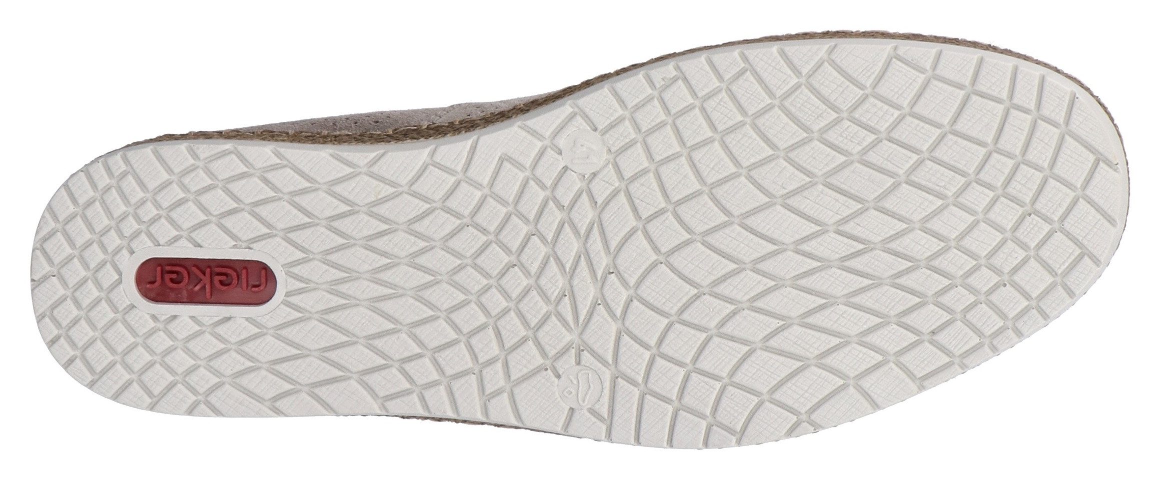 Rieker Instappers , instapschoen, casual slipper, moccasin met perforatie