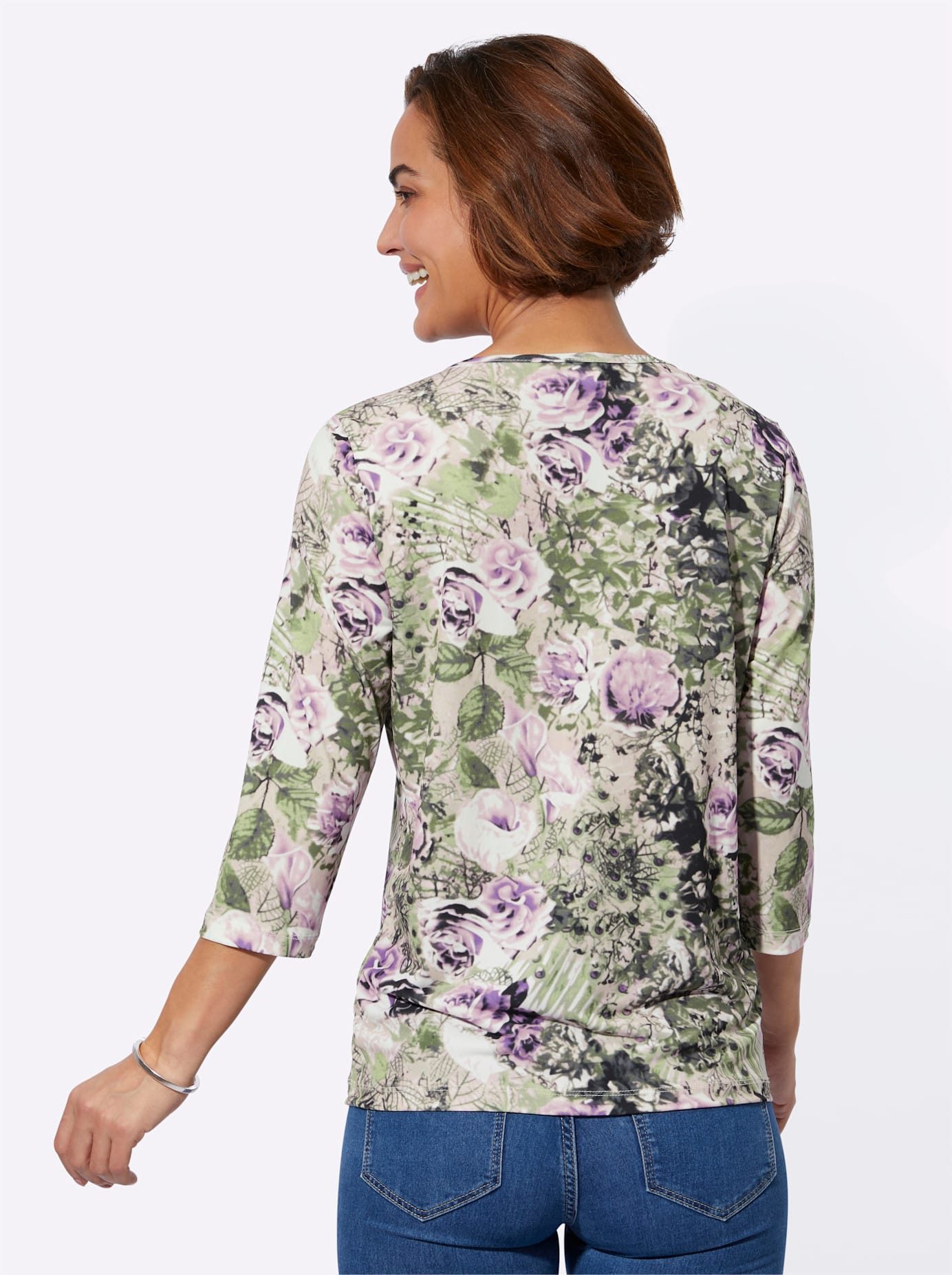 Classic Basics Shirt met 3/4 mouwen Shirt (1-delig)