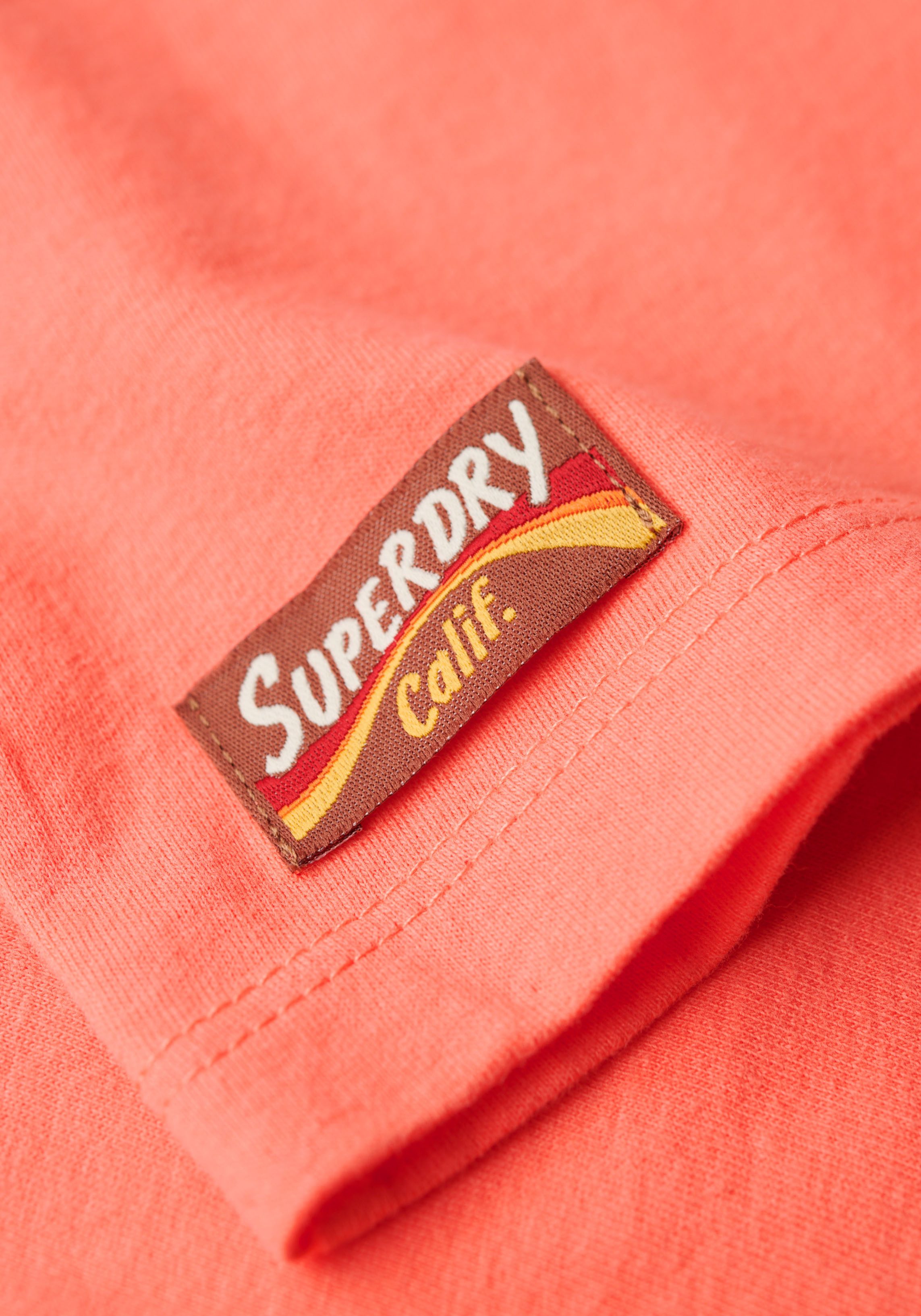 Superdry Shirt met print RETRO FLOCK RELAXED T SHIRT