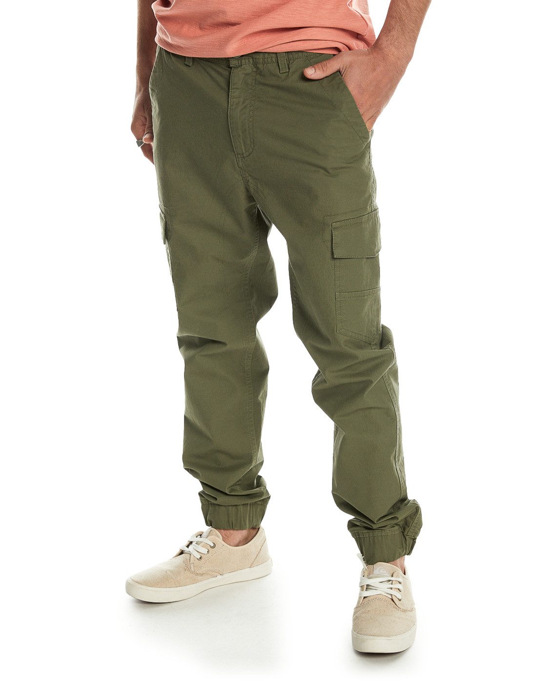 Quiksilver Cargobroek MW Cuffed heren broeken maat 32 (M) groen