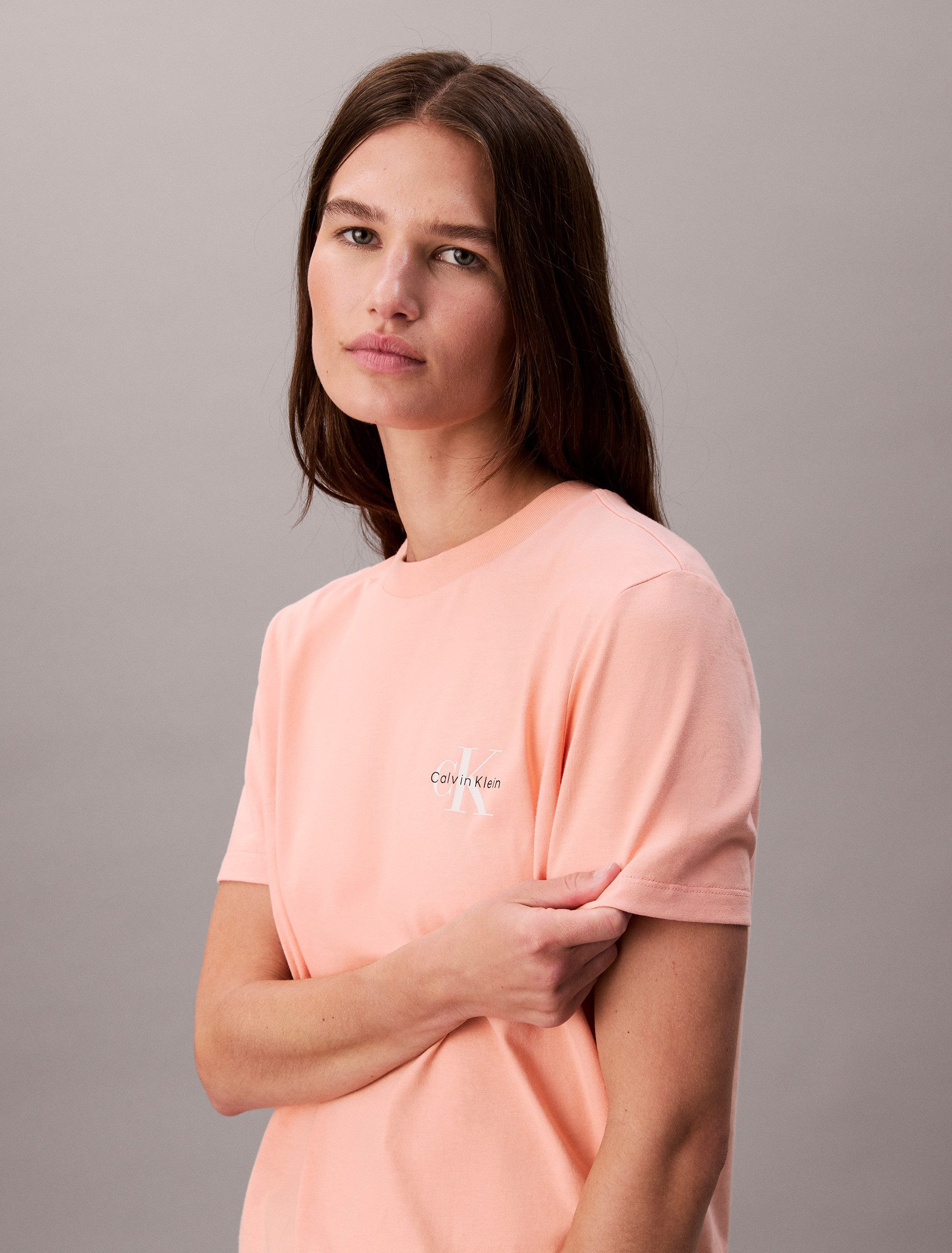 Calvin Klein T-shirt A- Logo CN 2 Pack Tee (Set van 2)