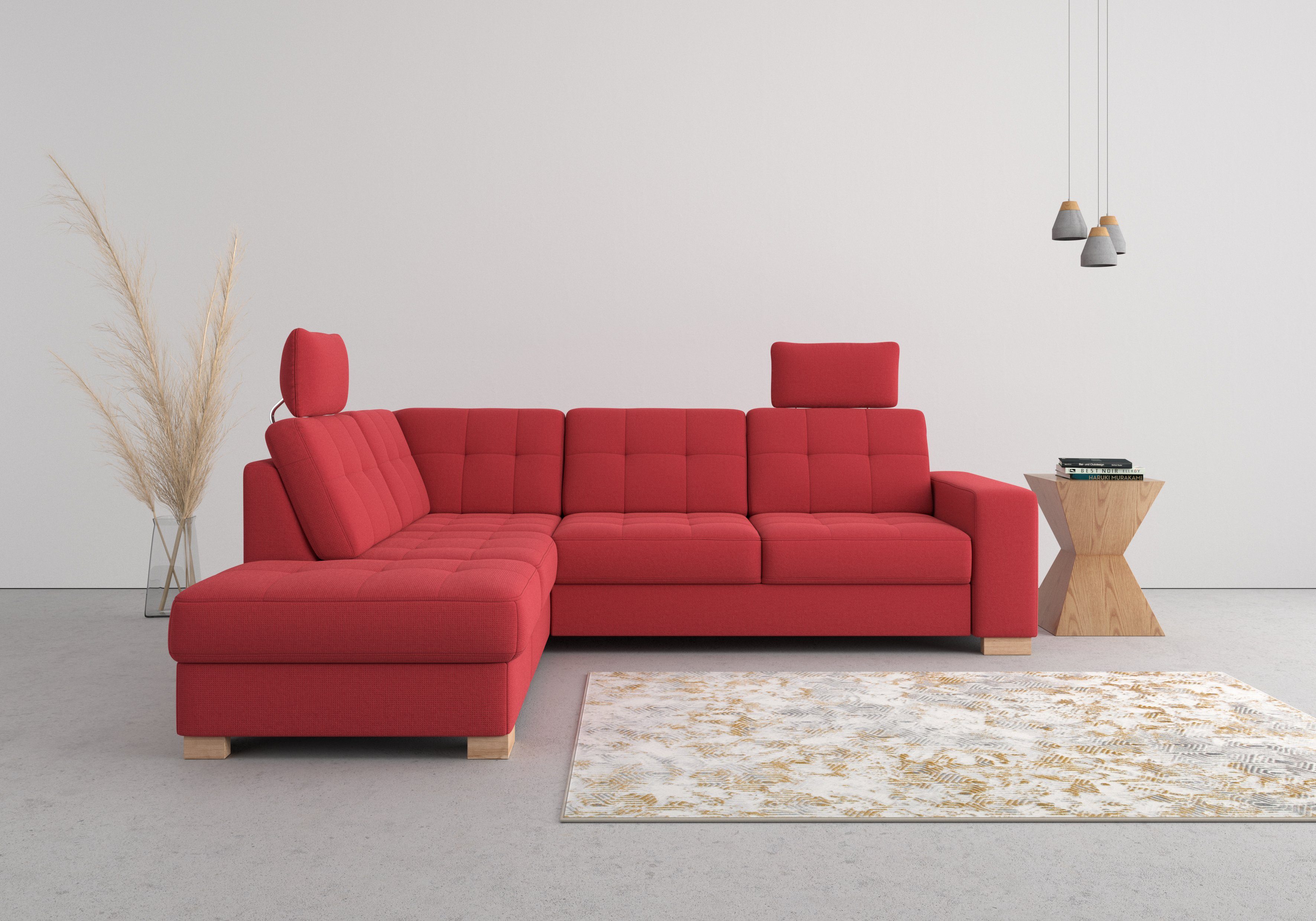 Sit&more Hoekbank Quincy L-vorm naar keuze met slaapfunctie en bedkist