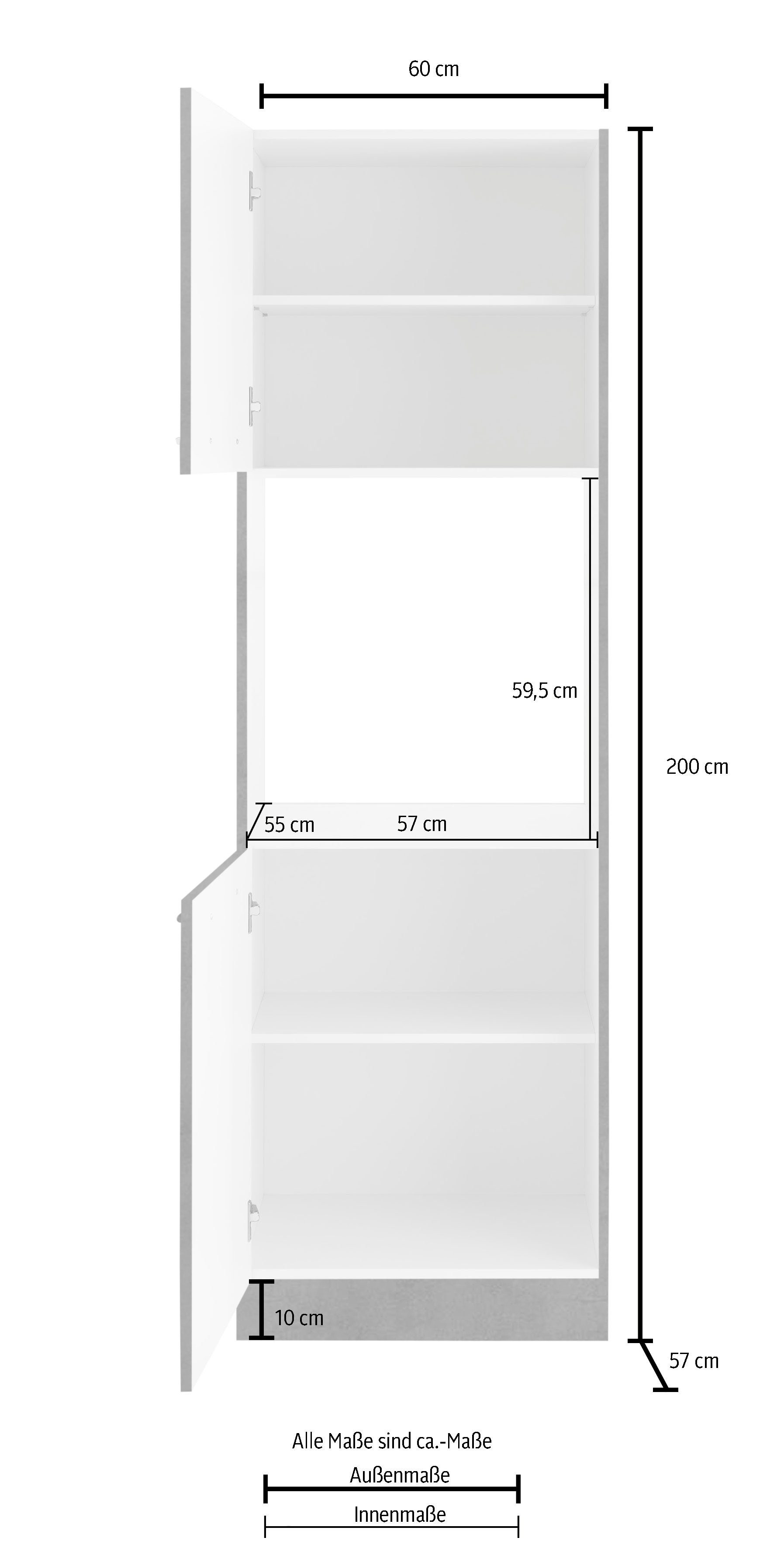 wiho Küchen Ovenombouwkast Flexi2