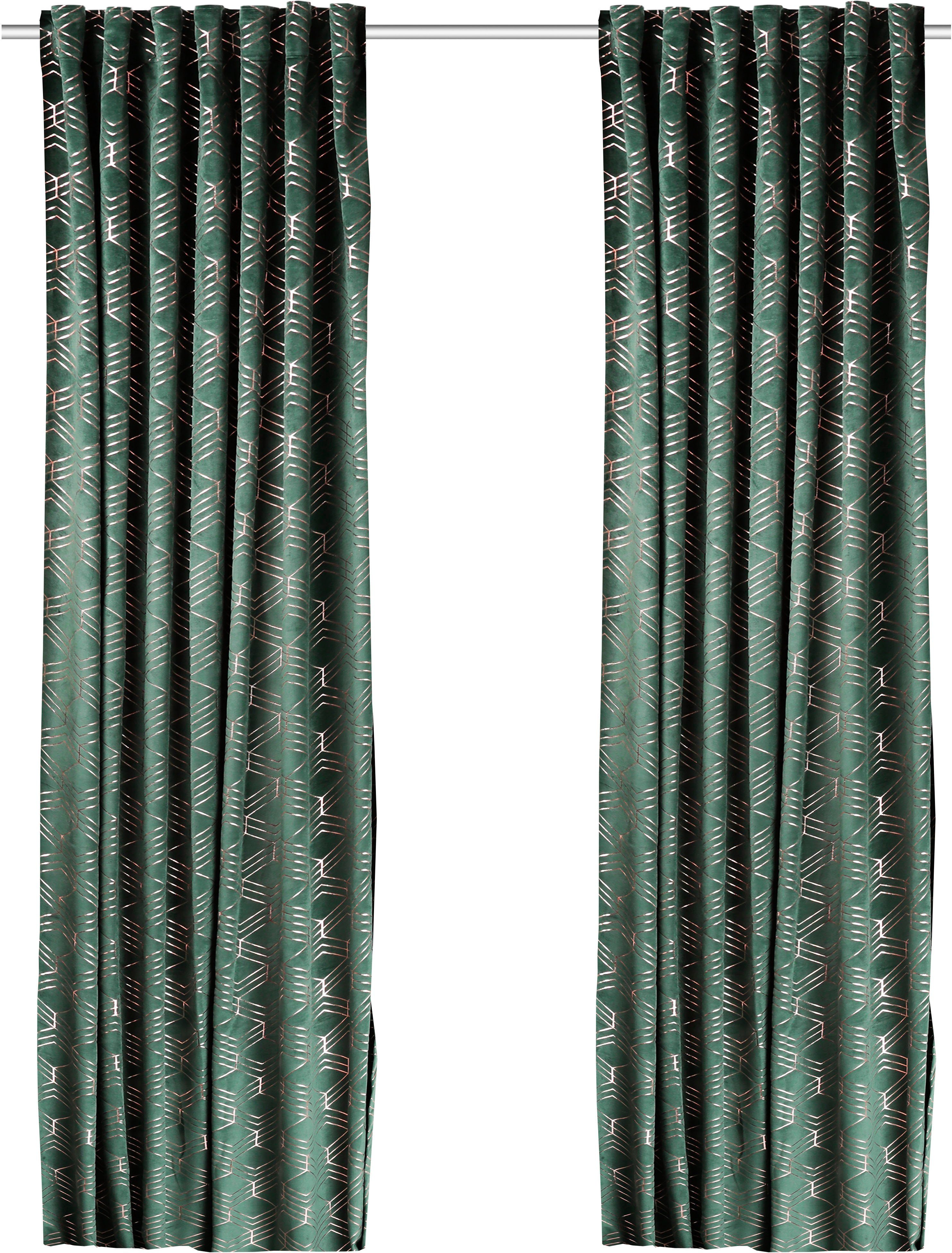 my home Gordijn Velvet Foil (2 stuks)