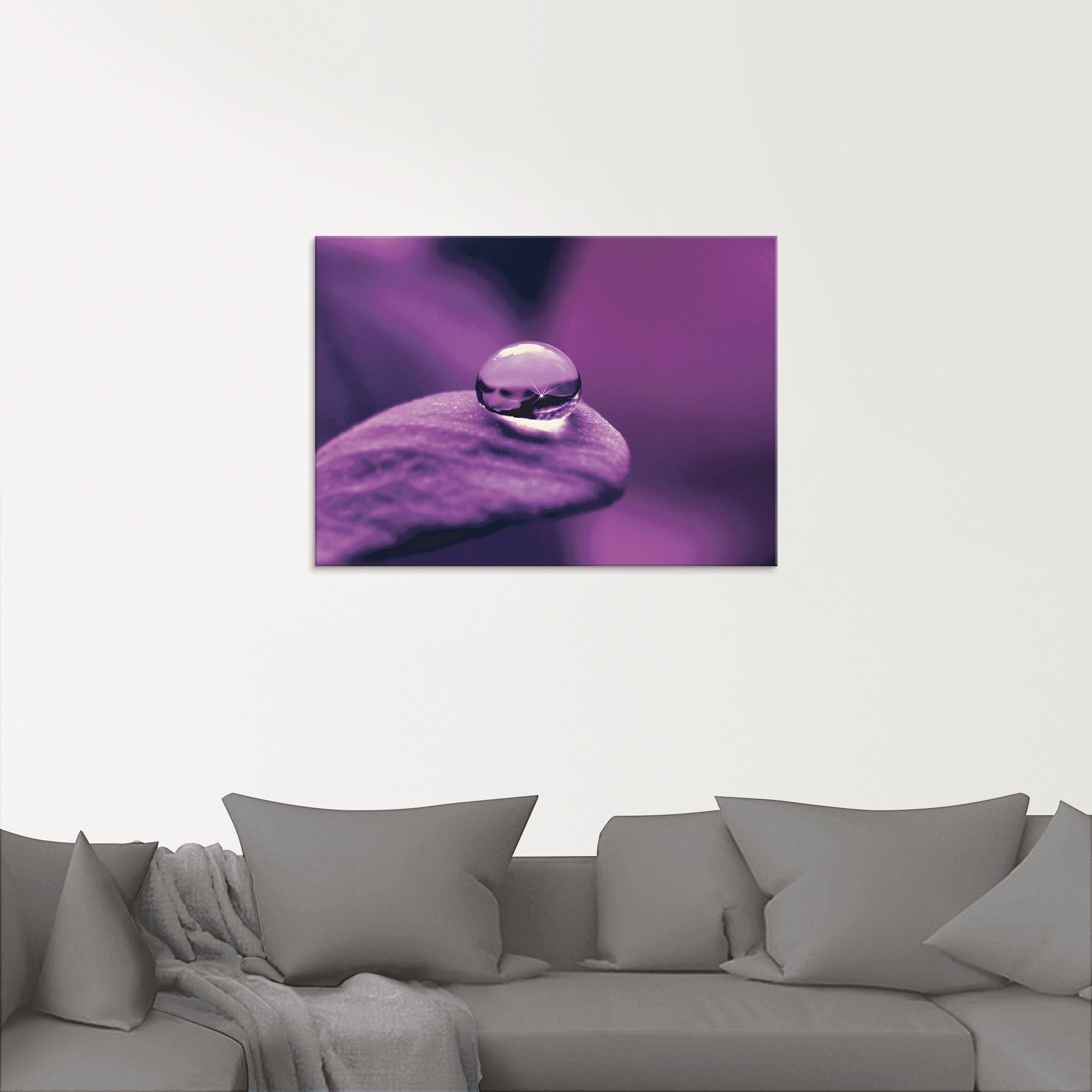 Artland Print op glas Amethist in verschillende maten