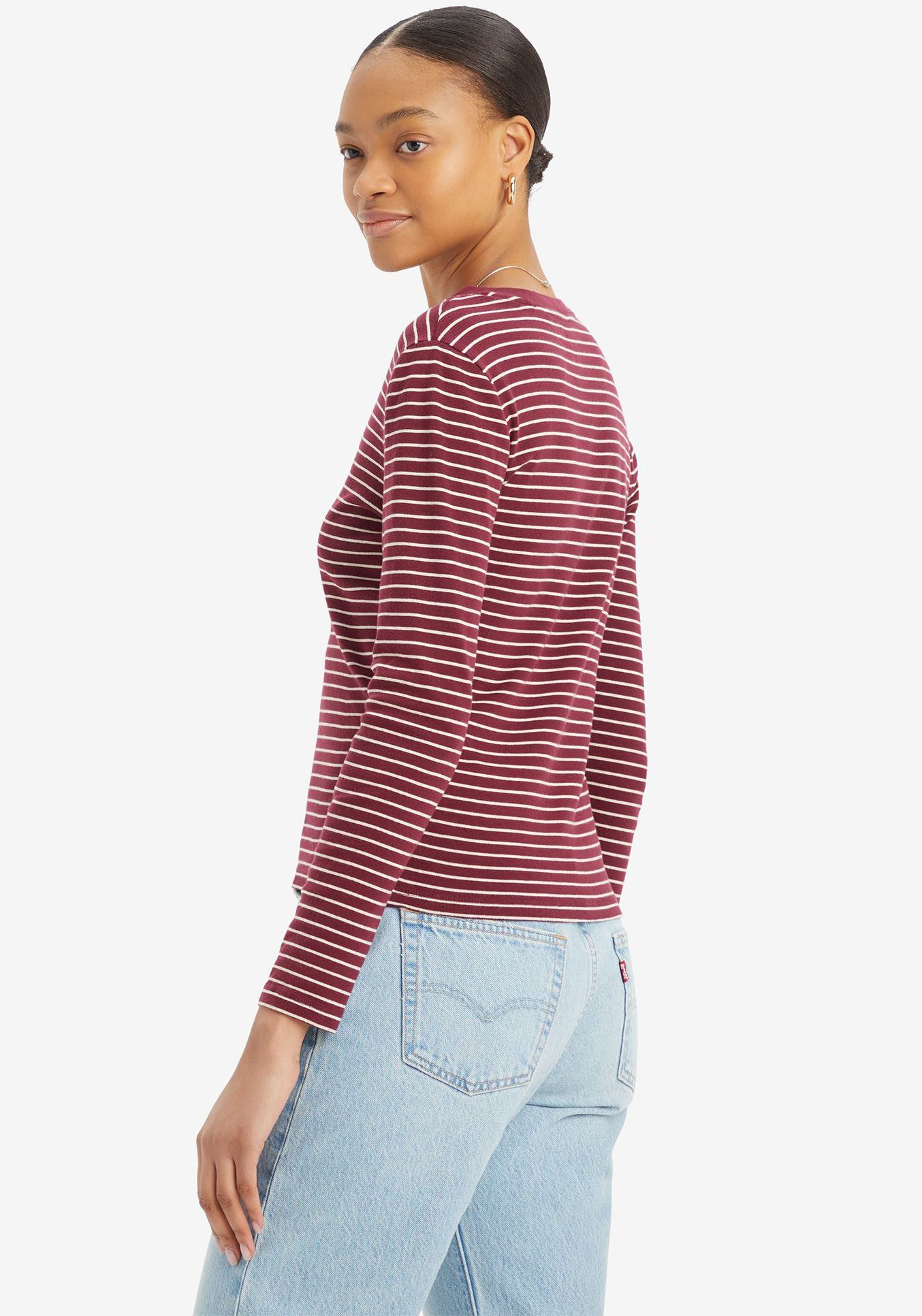 Levi's® Shirt met lange mouwen ESSENTIAL HM LS VNECK