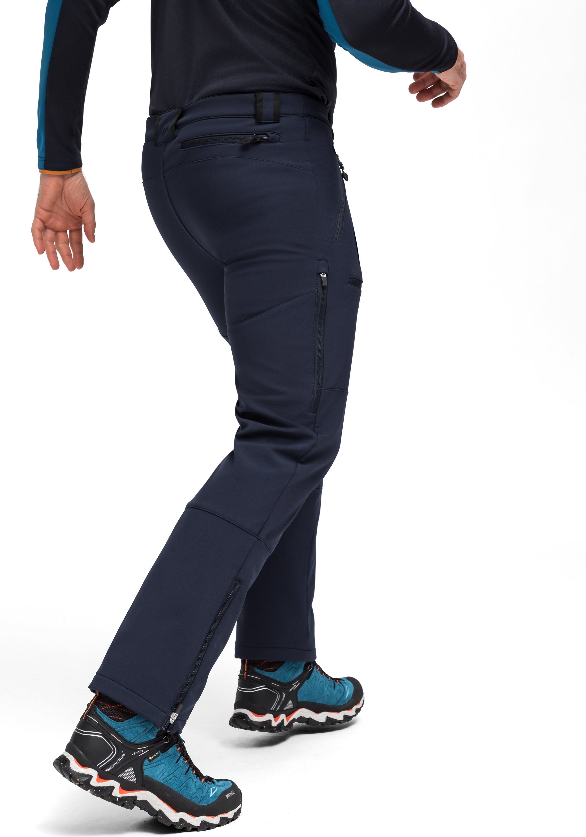 Maier Sports Softshell-broek Adakit M Heren trekkingbroek, ademende outdoorbroek, regular fit