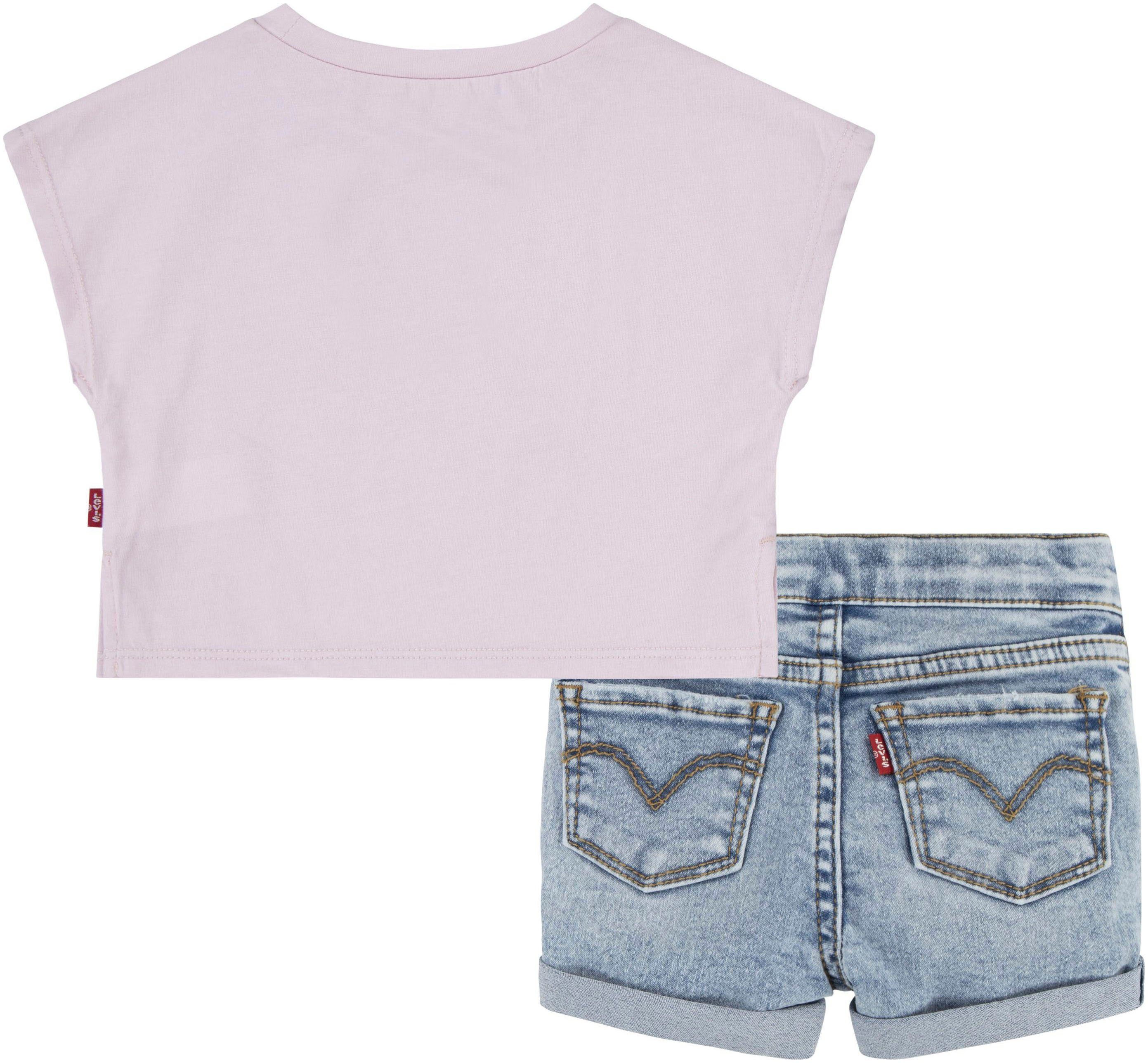 Levi's Kidswear Shirt short met bloemenfrontprint