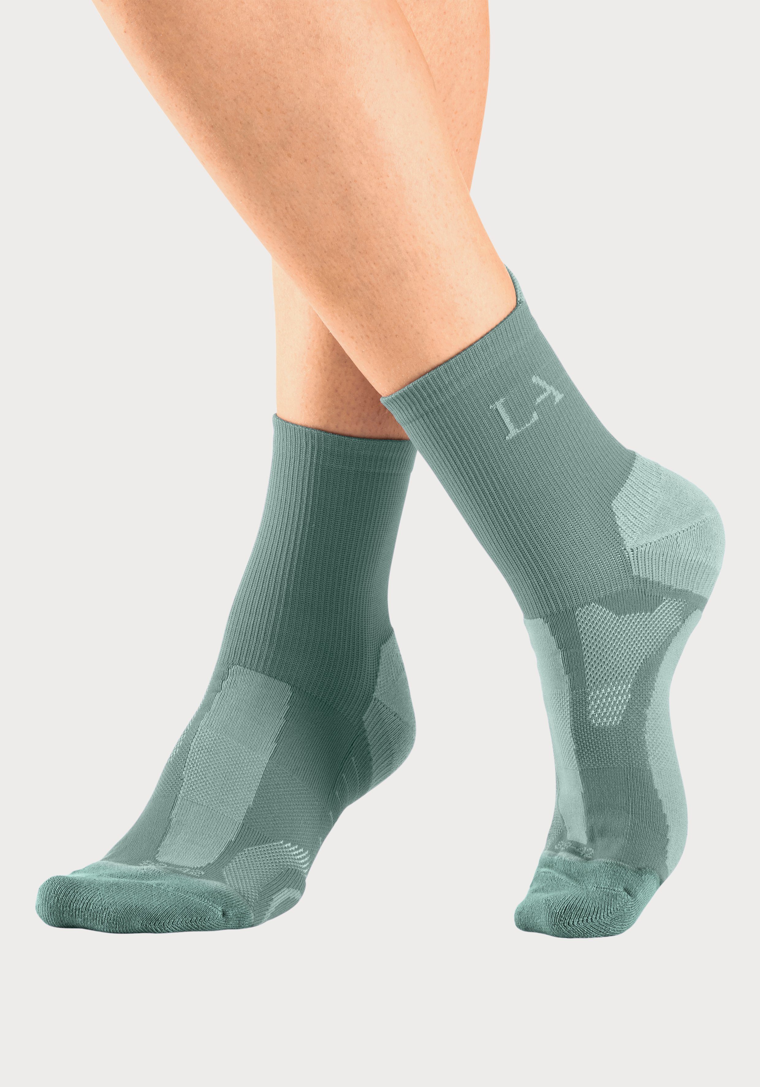 active by Lascana Wandelsokken met versterkte belastingzones (set, 3 paar)