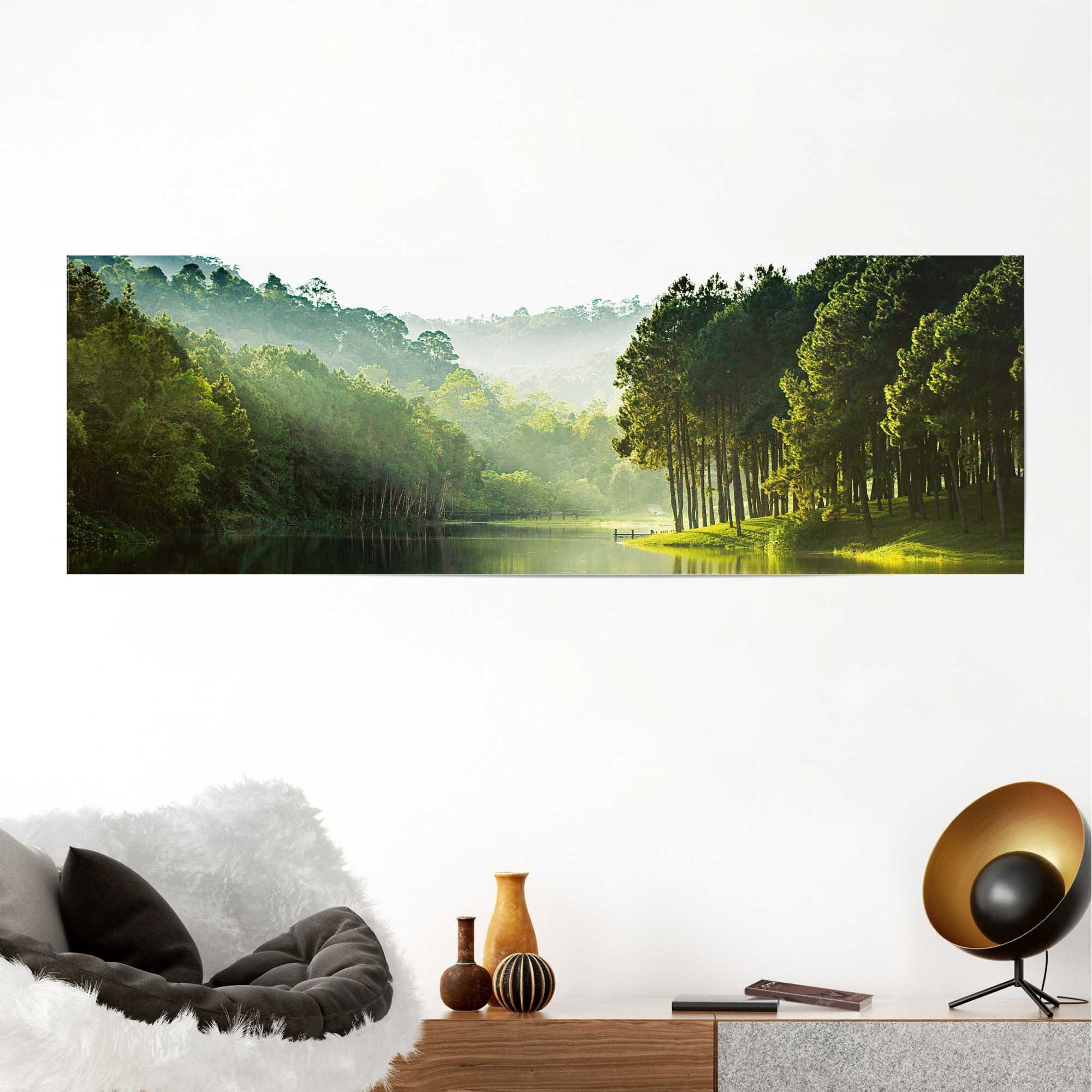 Reinders! Poster Mystiek meer in het bos