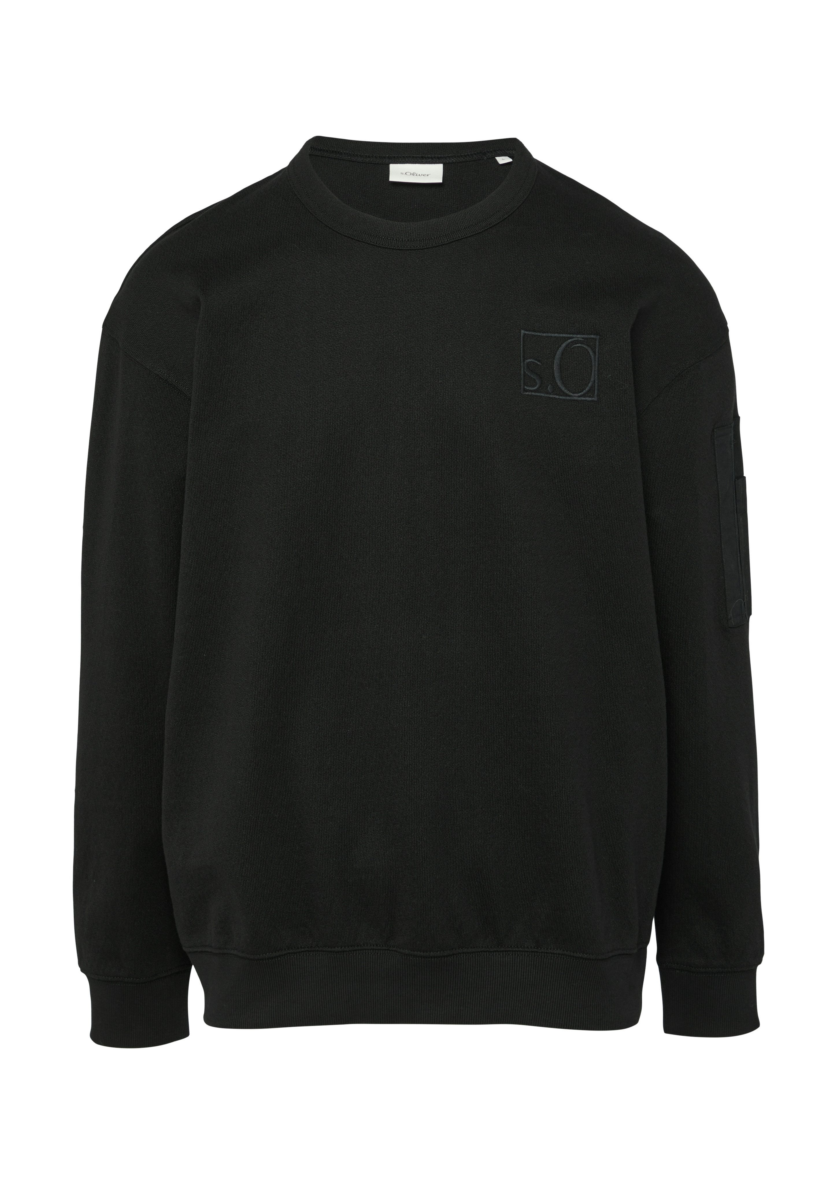 s.Oliver Sweatshirt met geborduurd logo