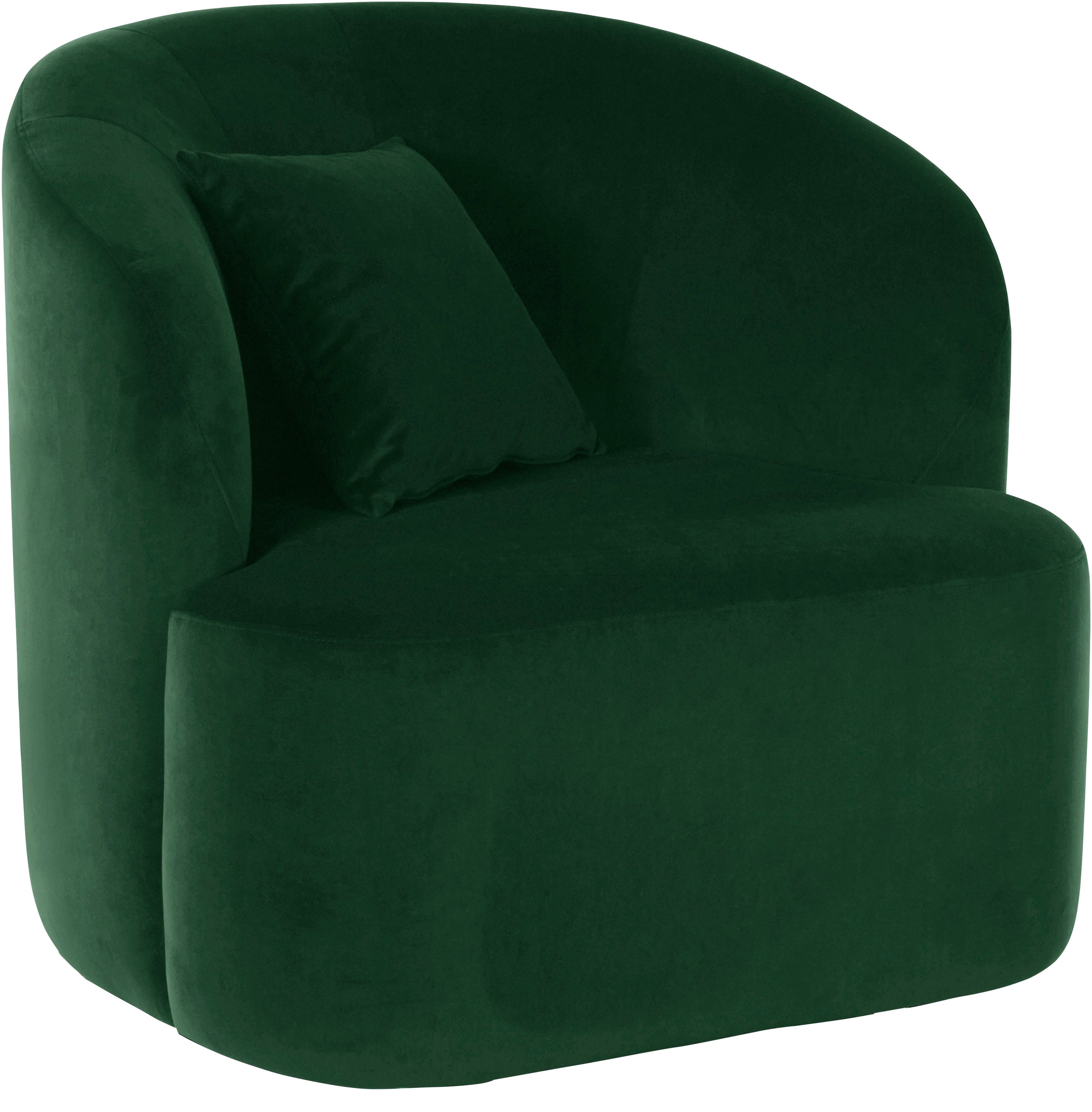 LeGer Home by Lena Gercke Draaibare fauteuil Dilara Stoel afgeronde rugleuning en front, in 3 stofkwaliteiten