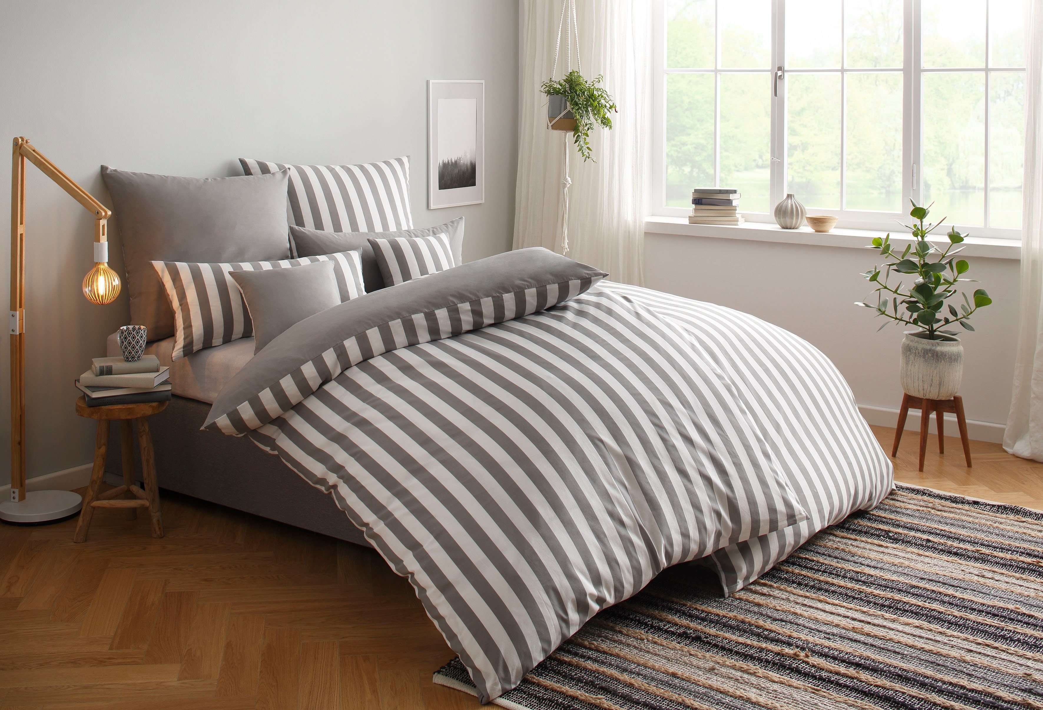 andas Hoeslaken Greta in mt. 90x200, 140x200 of 180x200 cm van katoen, voor matrassen tot 23 cm hoogte, laken, hoeslaken (1 stuk)