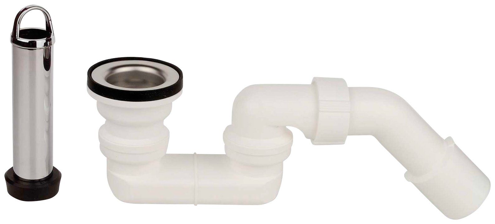 Kirchhoff Sifon Standbuisventiel, 1 1/2", met sifon sanitairtechniek zilver