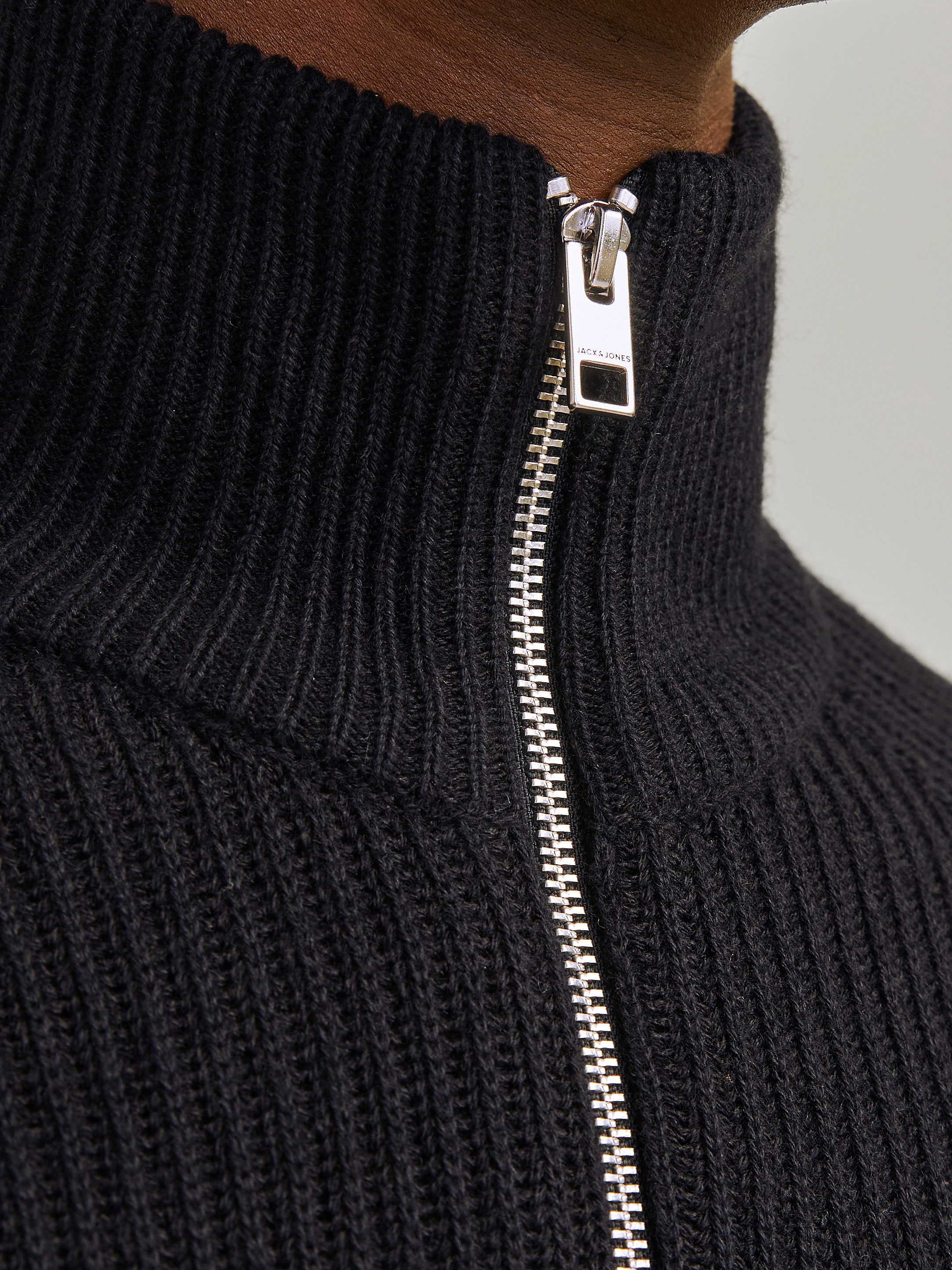 Jack & Jones Vest JJPANNEL KNIT ZIP CARDIGAN AW24