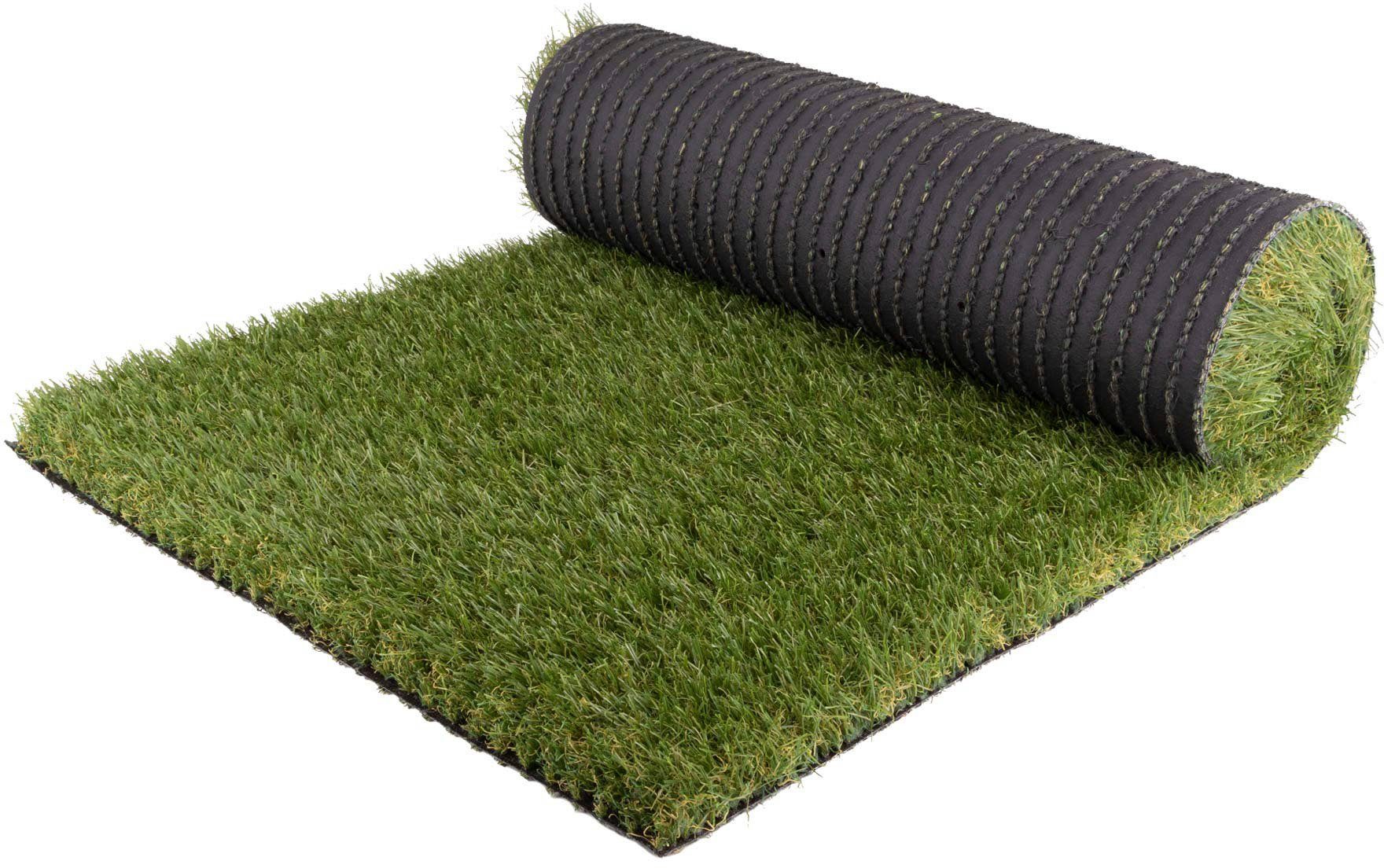 Primaflor-Ideen in Textil Kunstgras Premium ZENIT realistische look, met drainagefunctie, ideaal voor balkon & terras