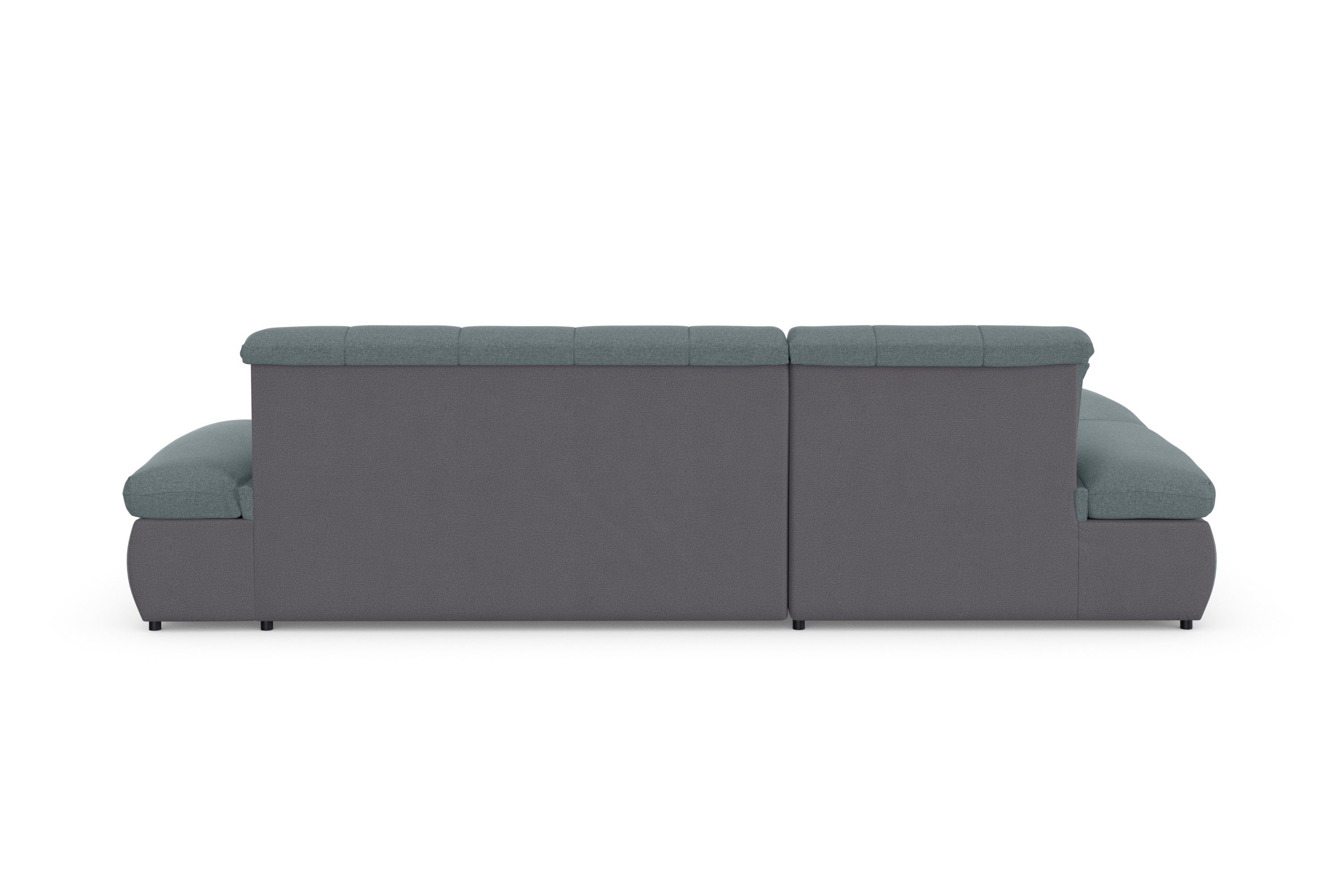 DOMO collection Hoekbank Moric, L-vorm, XXL-bank - Breedte 300cm XXL-formaat, optioneel ook met slaapbank functie en verstelling armleuning,