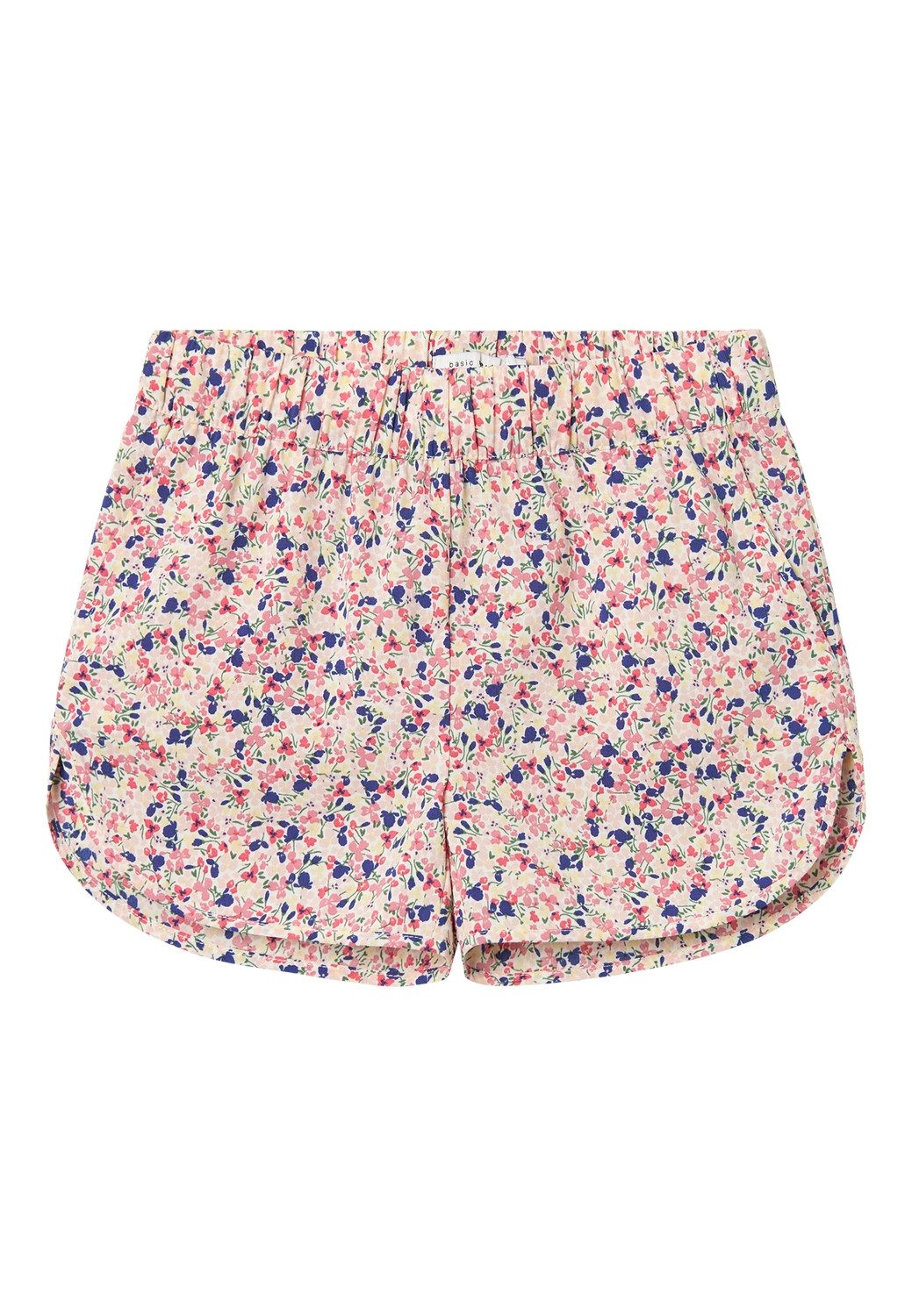 Name it KIDS gebloemde casual short NKFVINAYA roze wit paars Korte broek Meisjes Gerecycled polyester 116