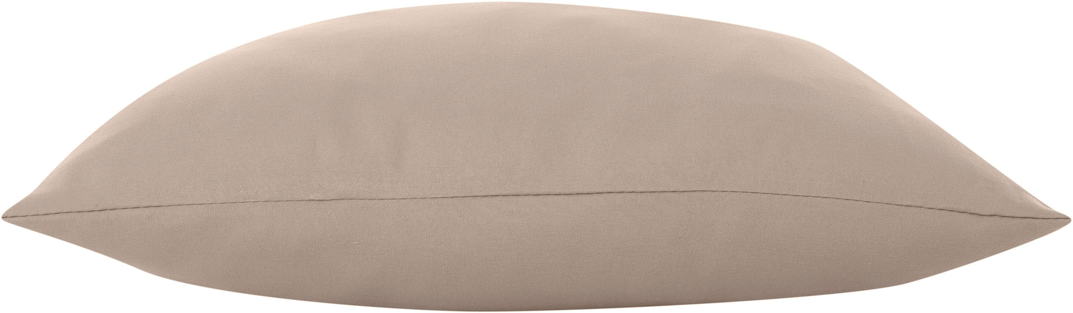 my home Sierkussen Parry Microfaser set van 2, unikleur, kussenovertrekken zonder vulling, met ritssluiting (combi-set, 2 stuks)