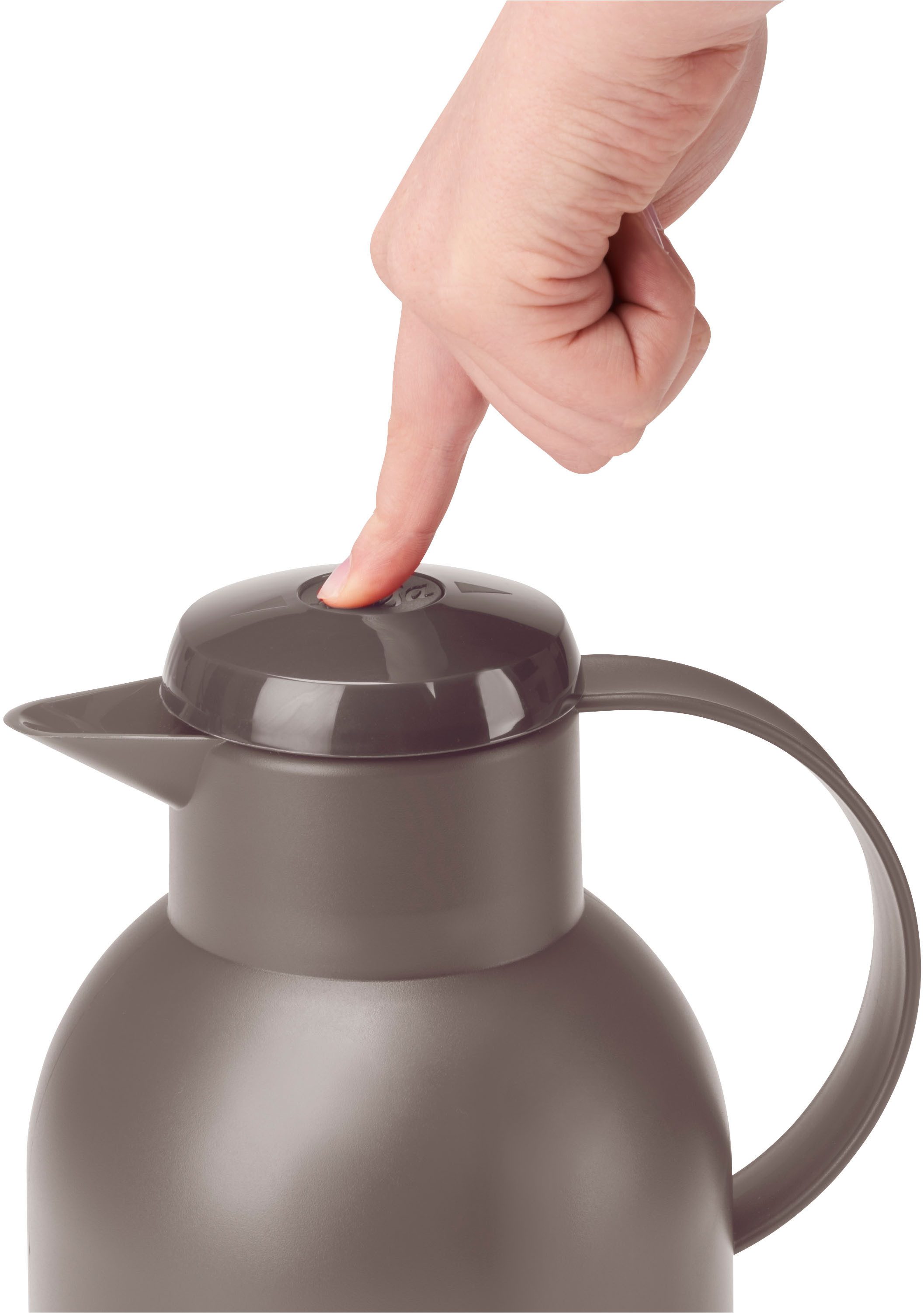 Emsa Thermoskan Samba XXL-model, tijdloos design, eenvoudige drukknop, 24u koud, 12u warm