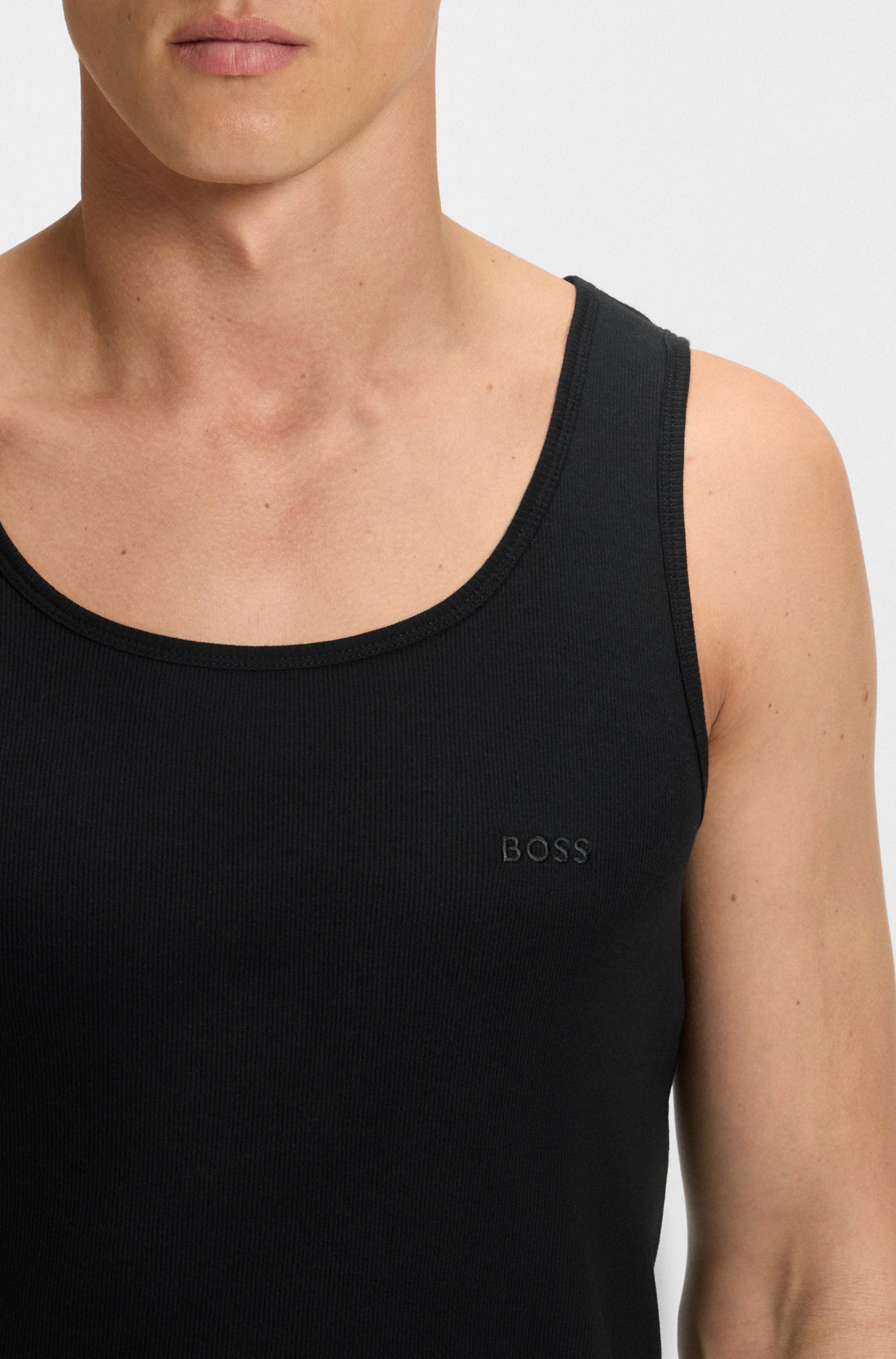 BOSS Tanktop 3P RibClassic BOSS ONE x David Beckham